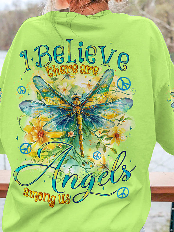 I BELIEVE THERE ARE ANGELS AMONG US DRAGONFLY ALL OVER PRINT - TYQY0804244