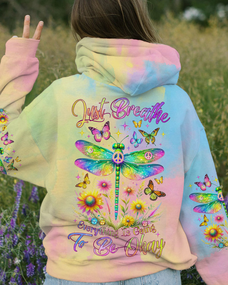 JUST BREATHE DRAGONFLY ALL OVER PRINT - TLNZ0512231