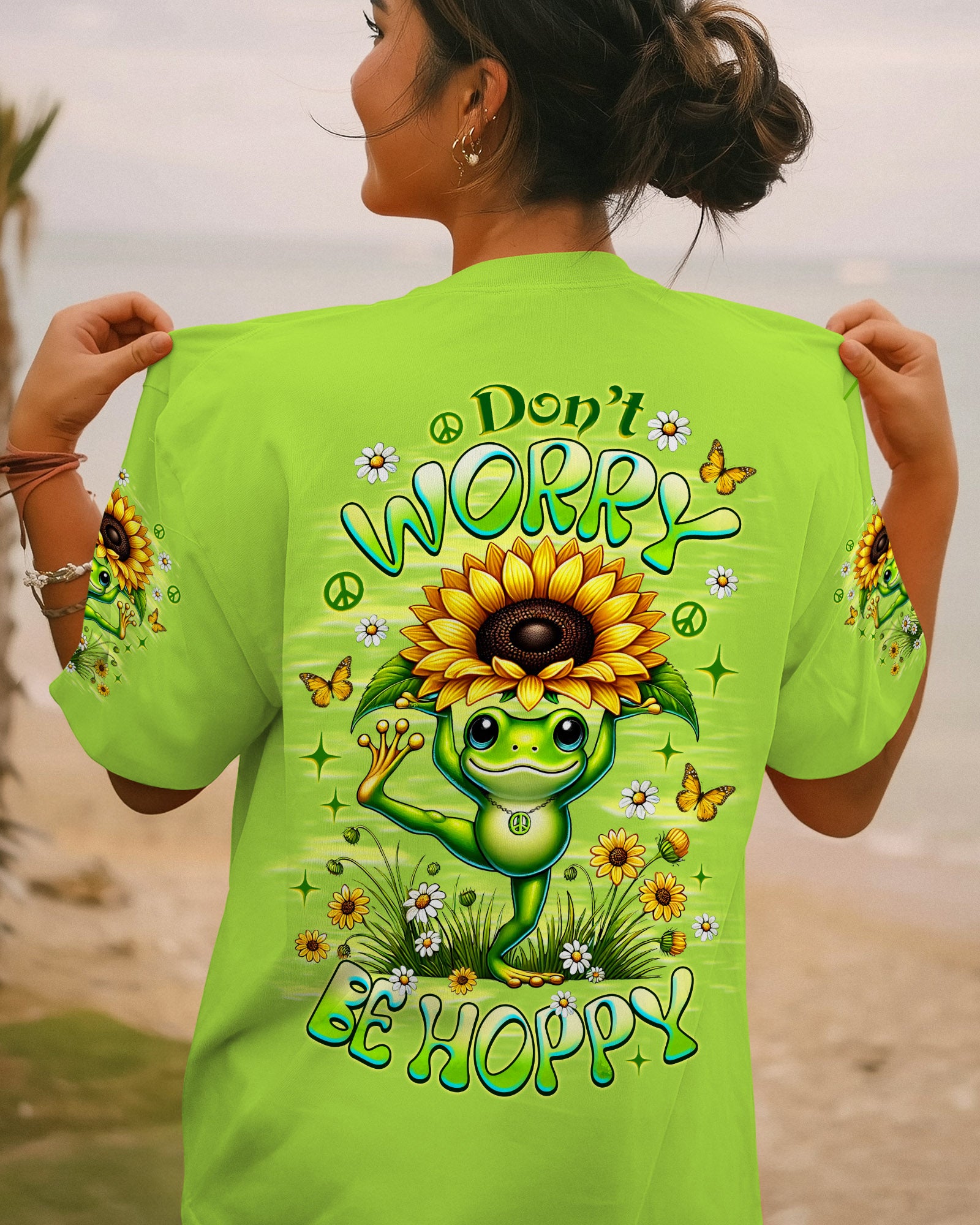 DON'T WORRY BE HOPPY FROG ALL OVER PRINT - TLNZ0207251