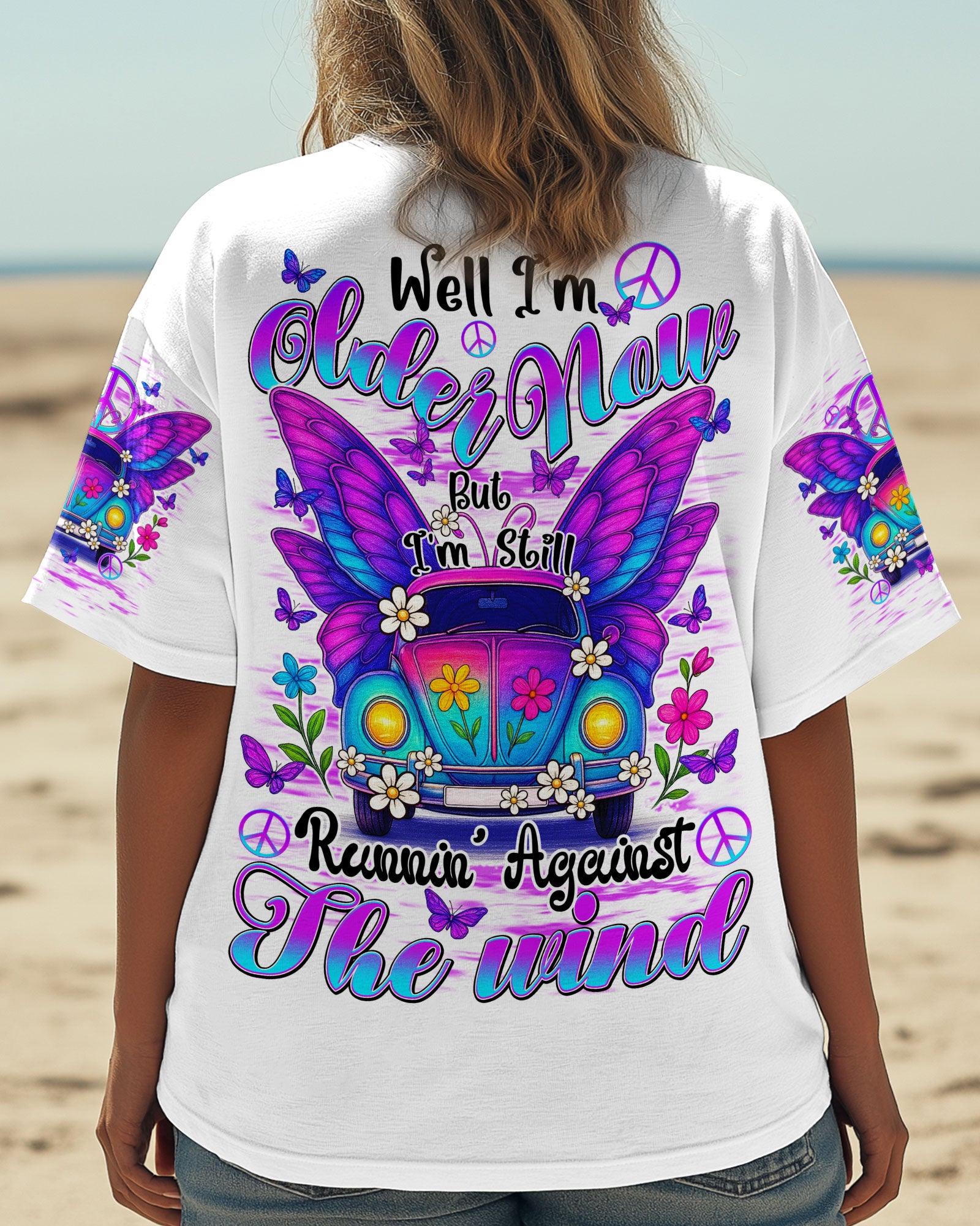 RUNNING AGAINST THE WIND BUTTERFLY CAR ALL OVER PRINT - TYQY1405251