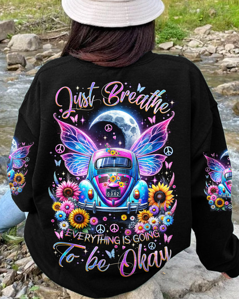 JUST BREATHE CAR WINGS ALL OVER PRINT - TLNZ1912231