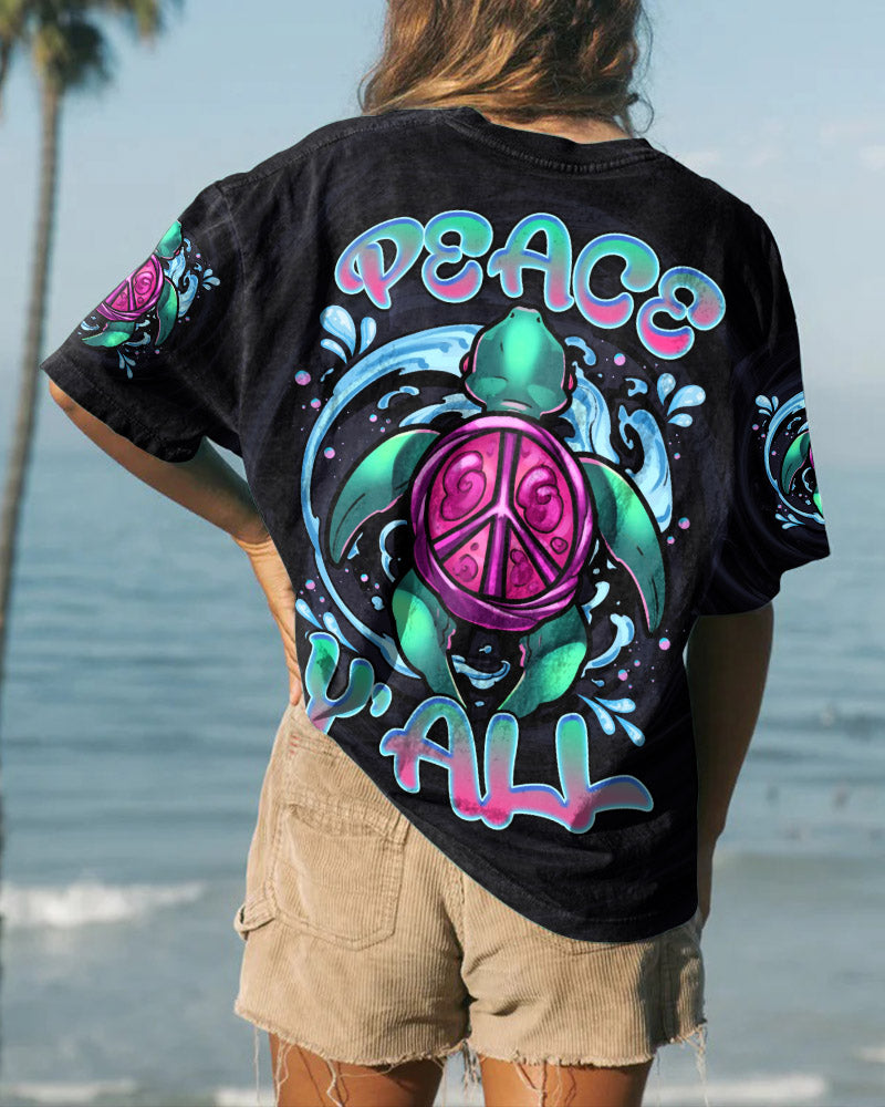 PEACE Y'ALL TURTLE ALL OVER PRINT - TLNZ0407231