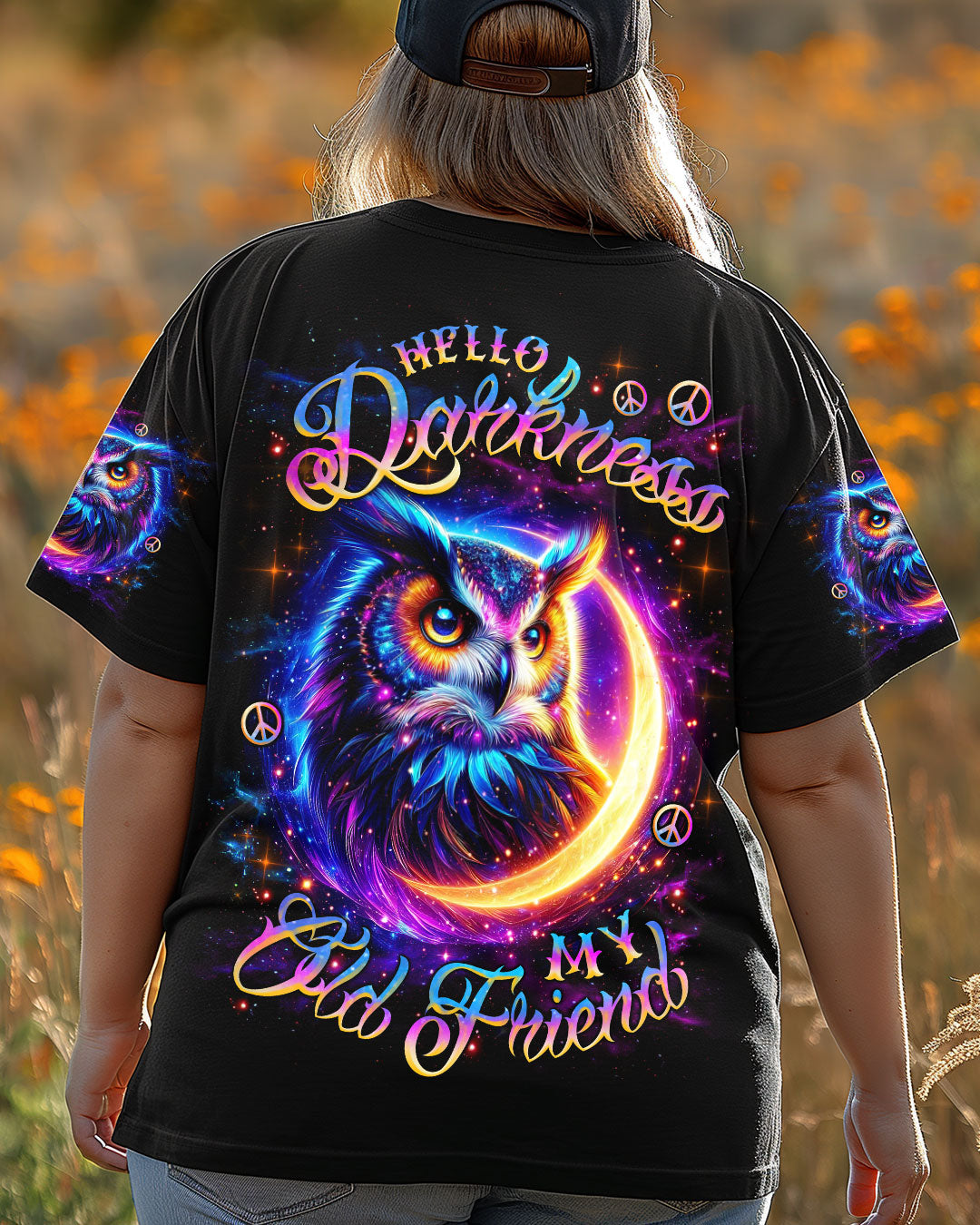 HELLO DARKNESS MY OLD FRIEND OWL MOON ALL OVER PRINT - TLNZ2607251