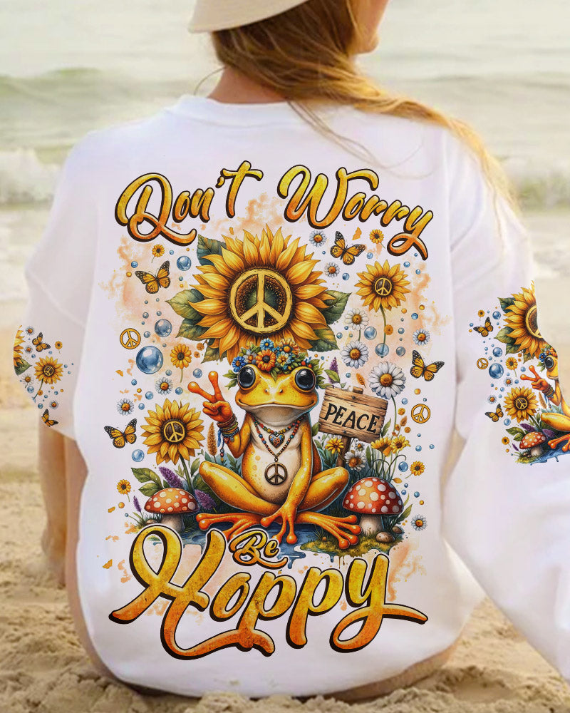 DON'T WORRY BE HOPPY FROG ALL OVER PRINT - TLNZ2401241