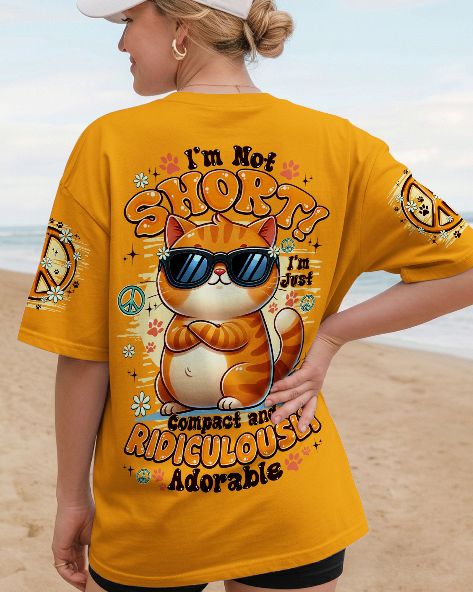 I'M NOT SHORT CAT ALL OVER PRINT - TY2810251