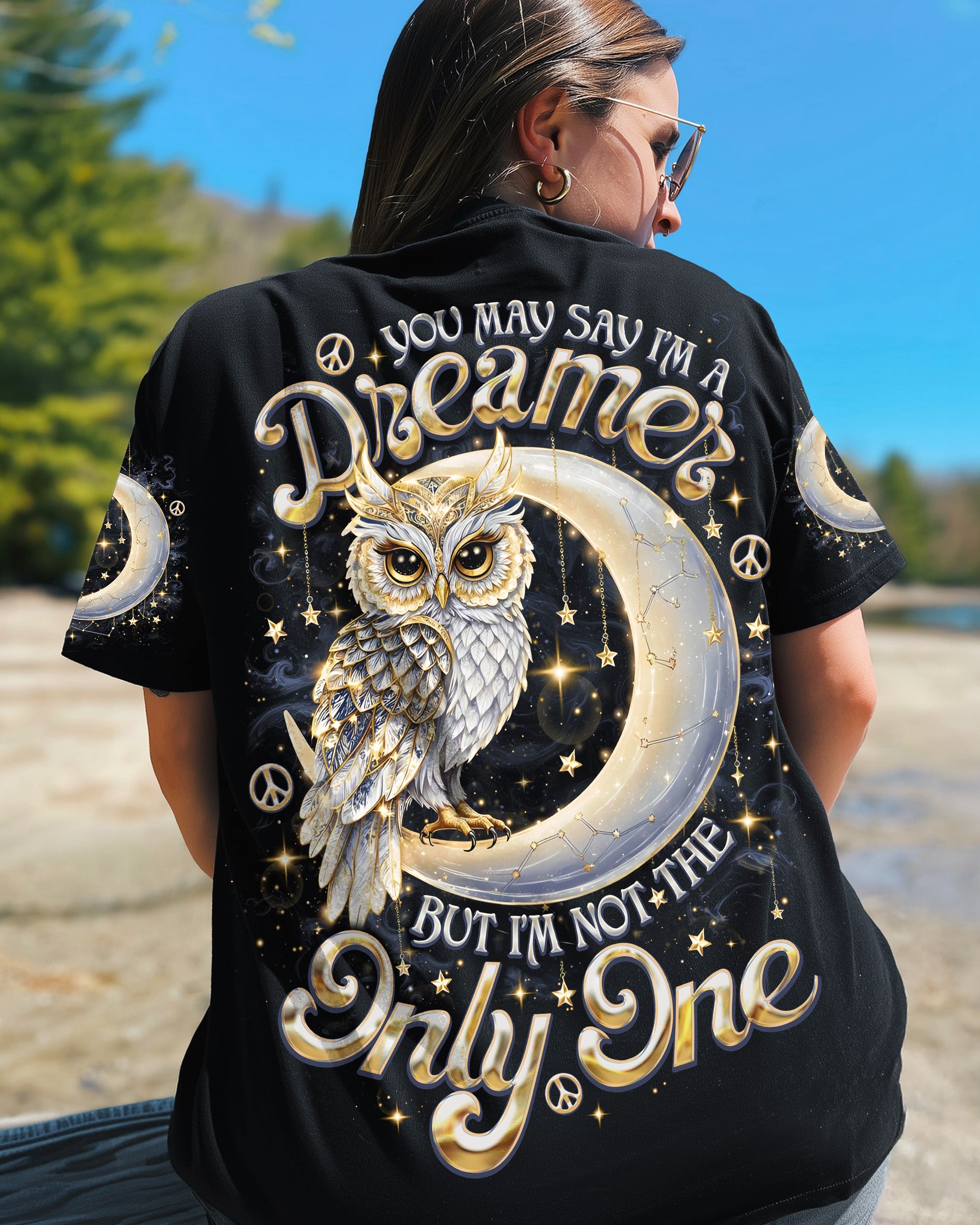 YOU MAY SAY I'M A DREAMER OWL MOON ALL OVER PRINT   - TLNO2108251