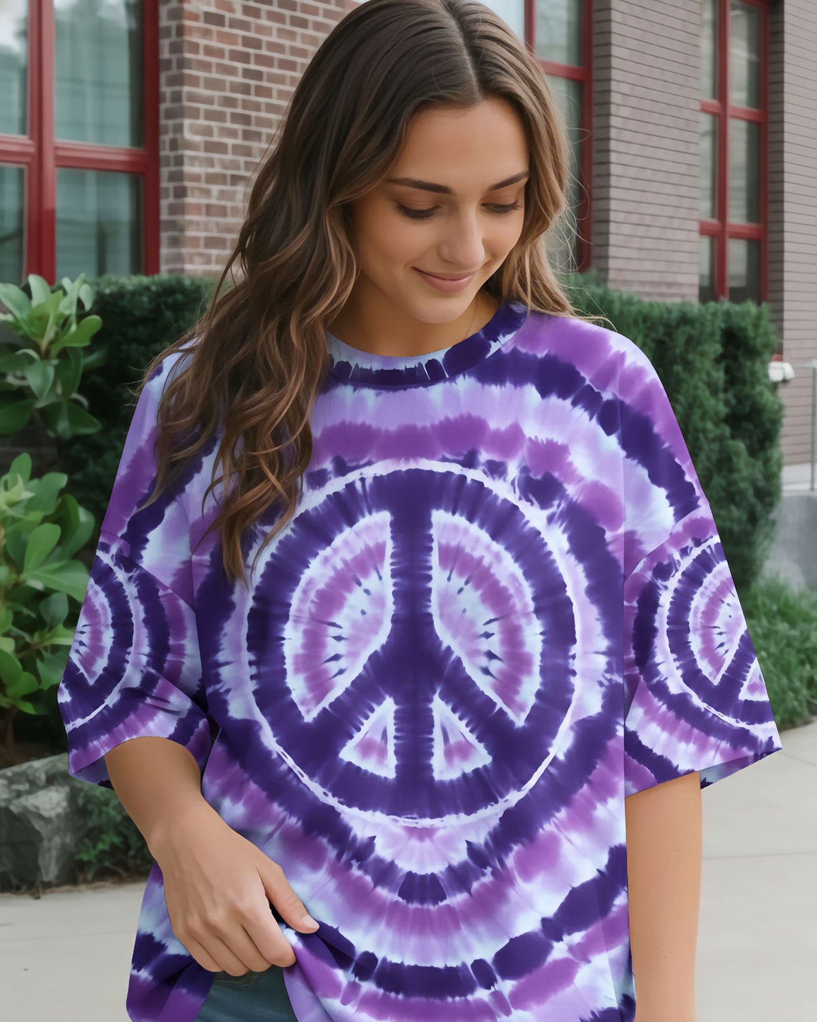 PEACE VIOLET ALL OVER PRINT - TYQY2912252