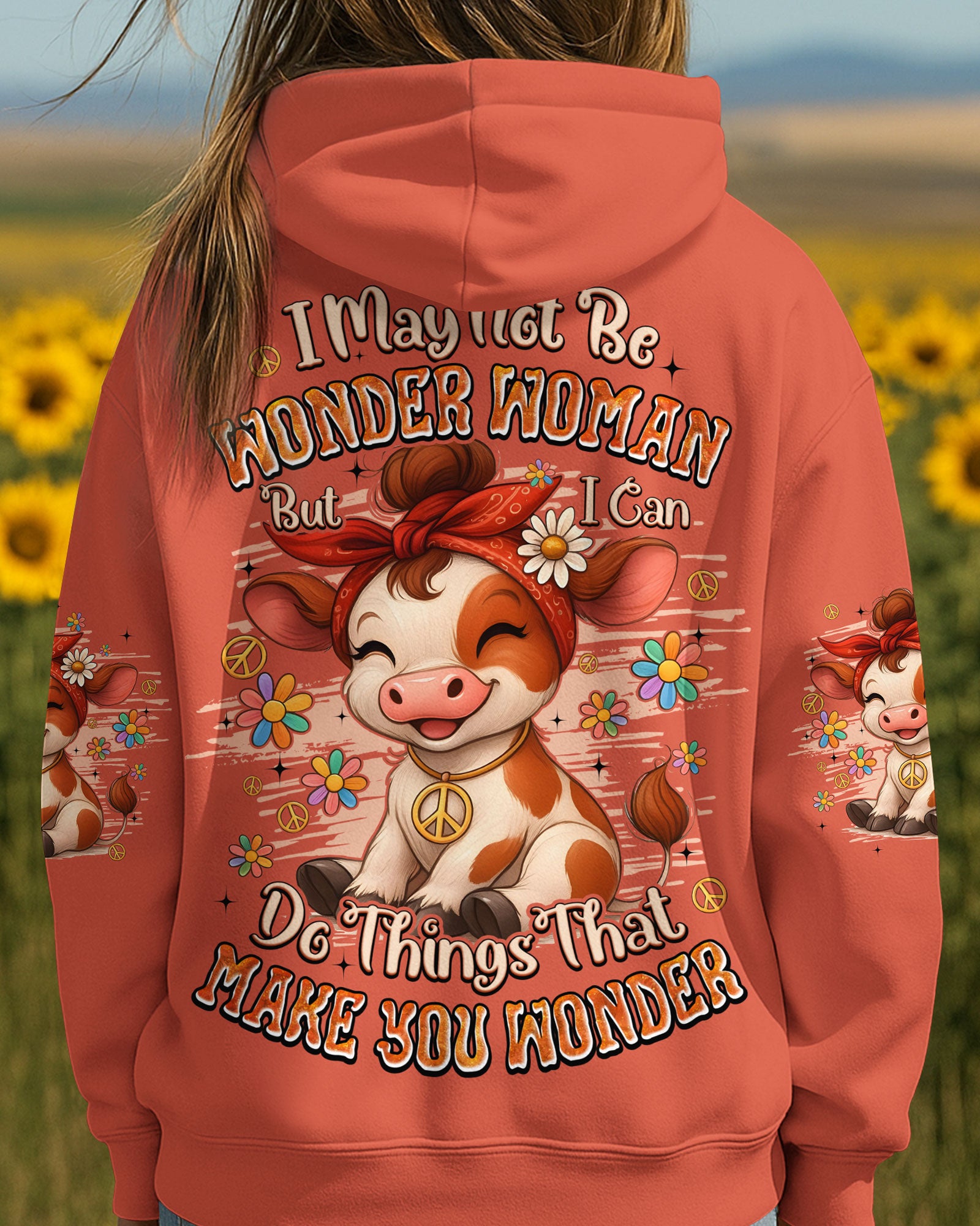 I MAY NOT BE WONDER WOMAN COW ALL OVER PRINT - TYQY1209253