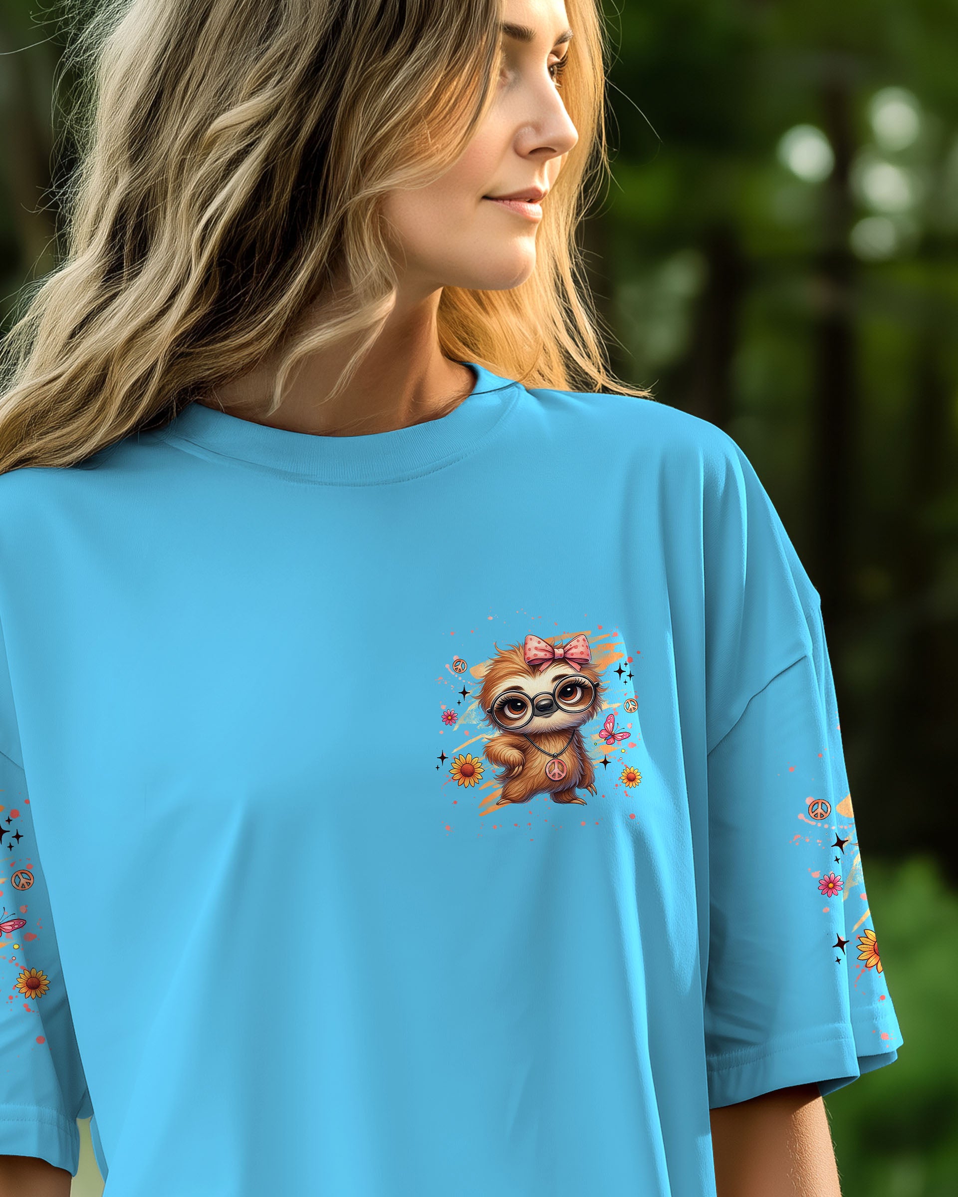 I'M NOT SHORT SLOTH HIPPIE ALL OVER PRINT - YHHG2708251