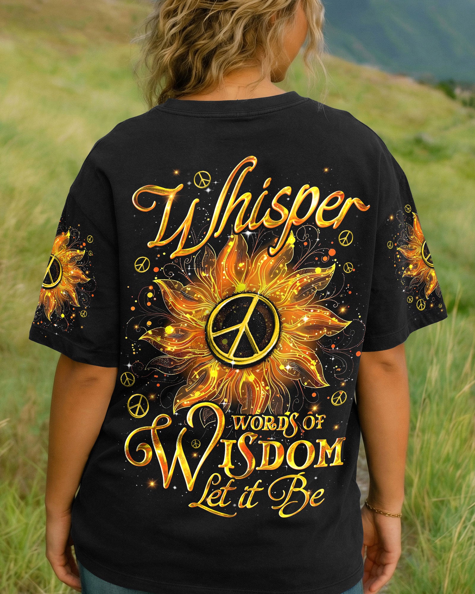 WHISPER WORDS OF WISDOM LET IT BE SUNFLOWER ALL OVER PRINT - TYQY0502262