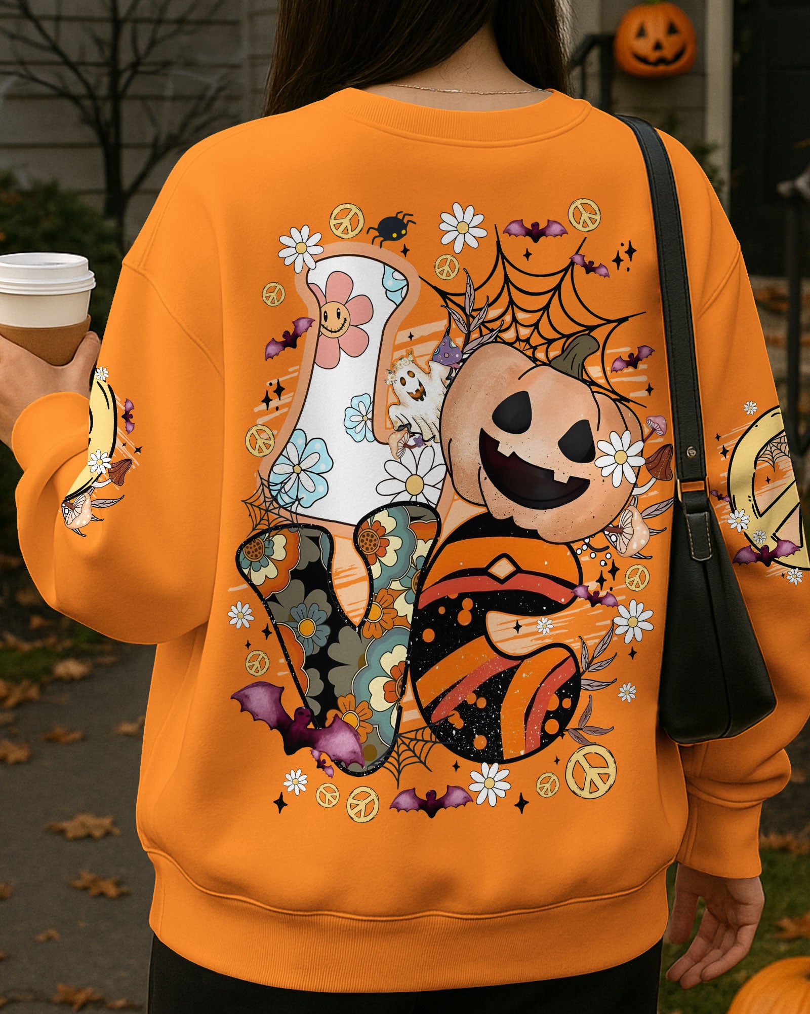 LOVE HALLOWEEN ALL OVER PRINT - TYQY2907254