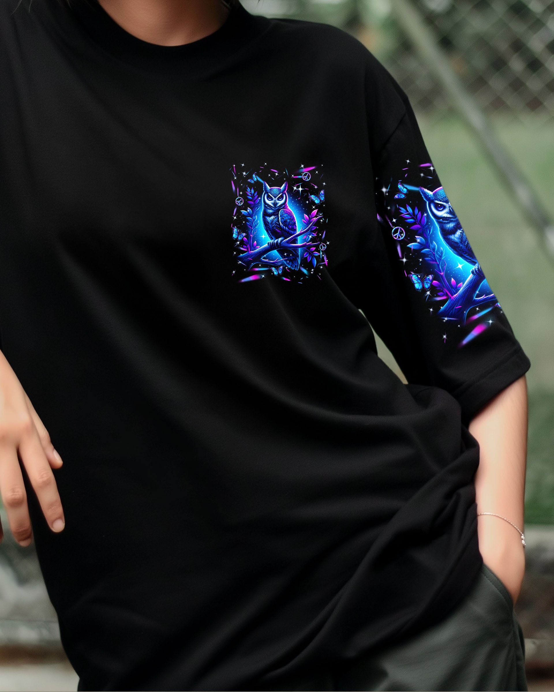 HELLO DARKNESS MY OLD FRIEND OWL ALL OVER PRINT - YHLN1709253