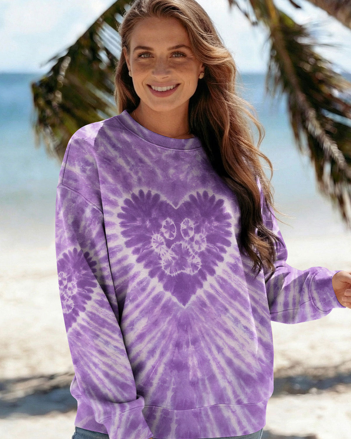 PURPLE PAW HEART ALL OVER PRINT - TYQY1003261