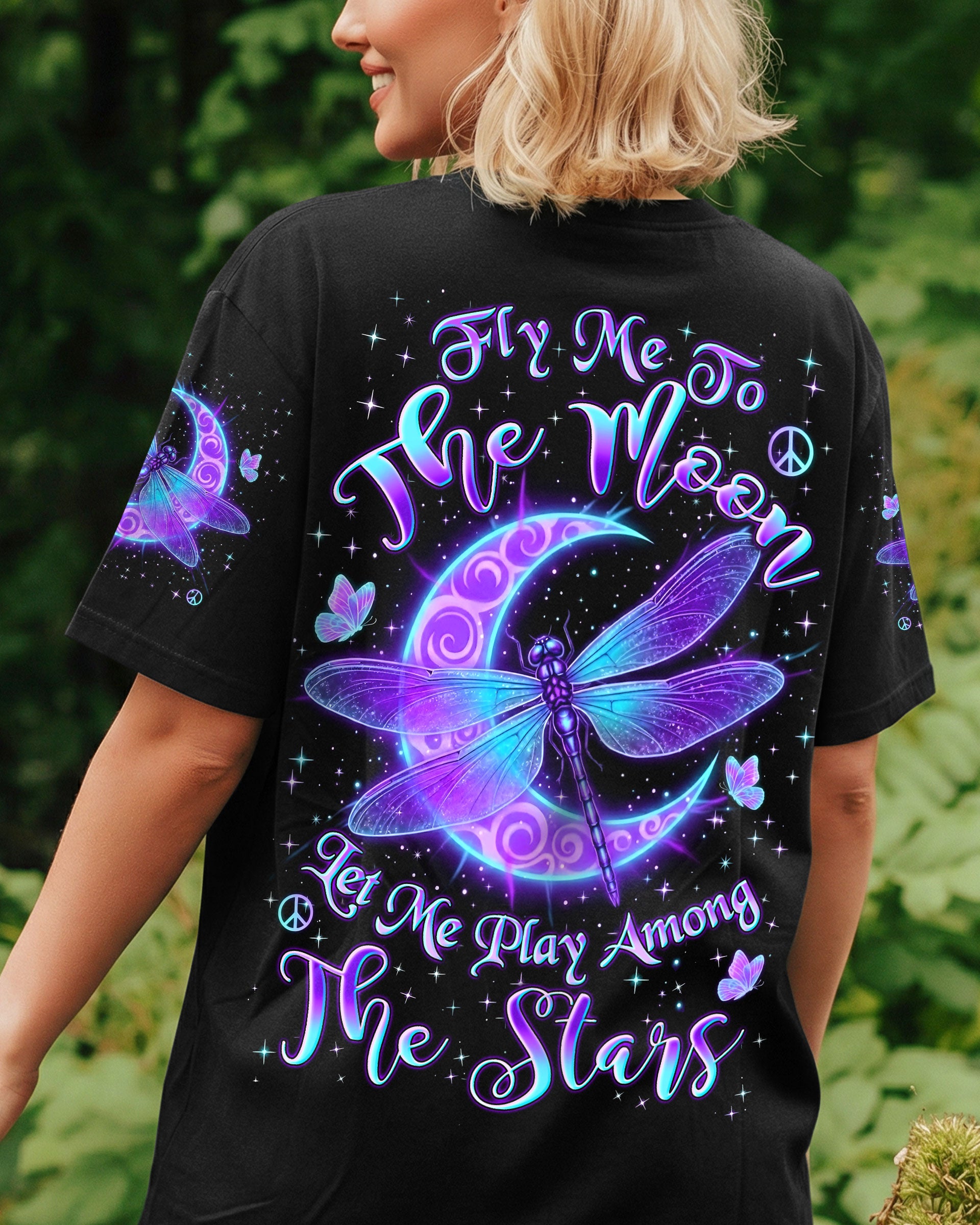 FLY ME TO THE MOON DRAGONFLY ALL OVER PRINT - YHLN1501262