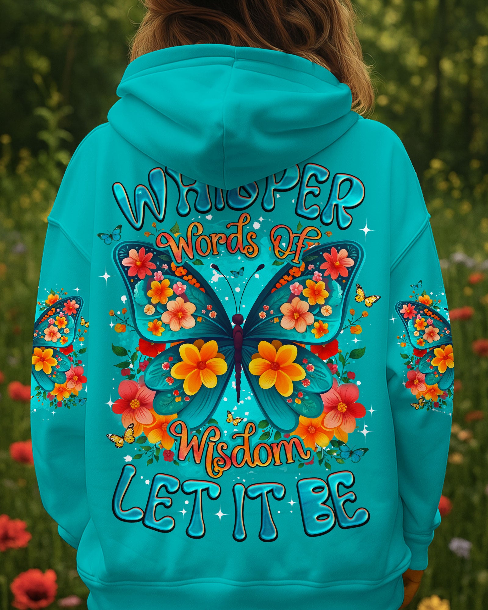 WHISPER WORDS OF WISDOM LET IT BE BUTTERFLY ALL OVER PRINT - TYQY0809254