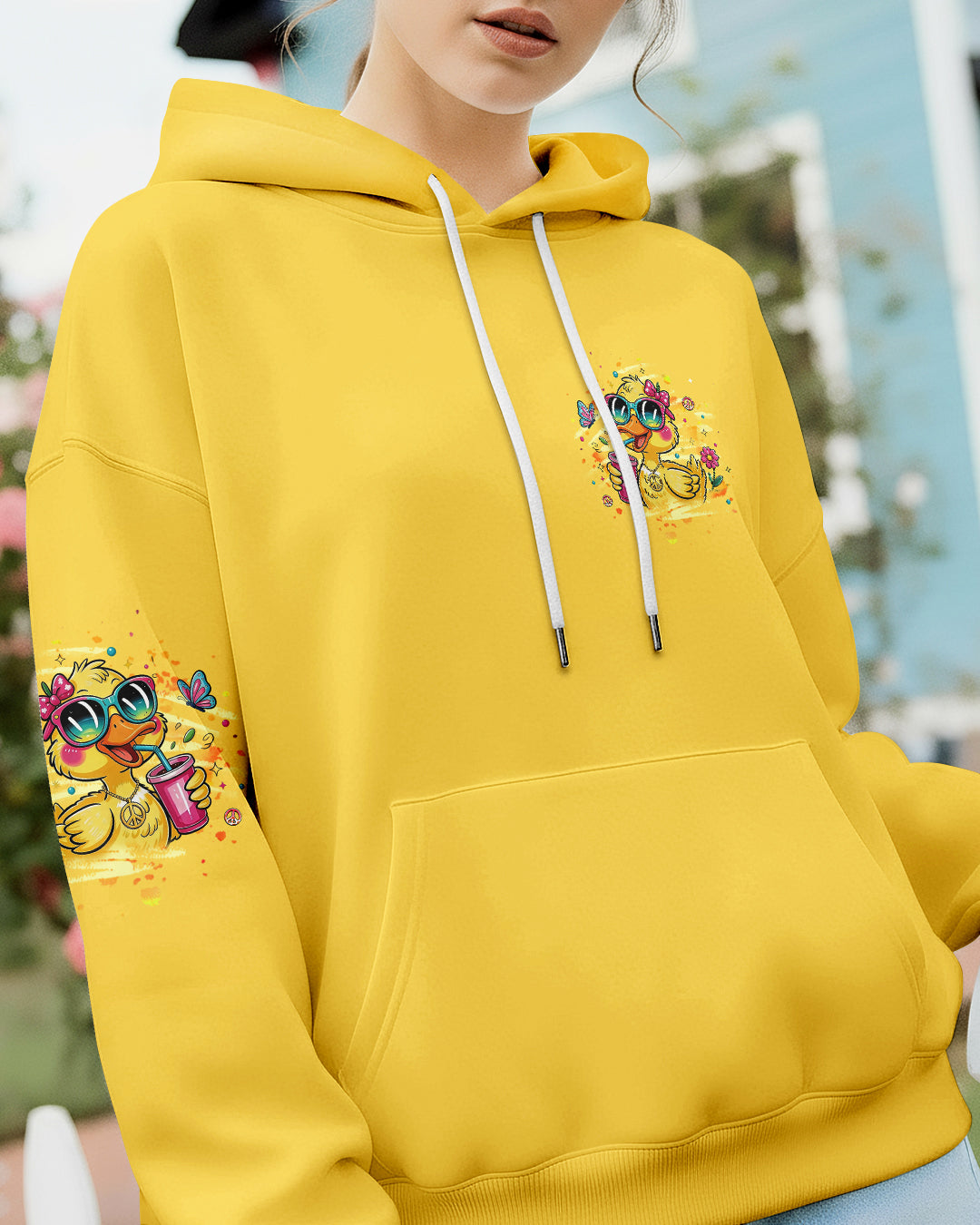 I'M NOT SHORT DUCK HIPPIE ALL OVER PRINT - YHHG0901261