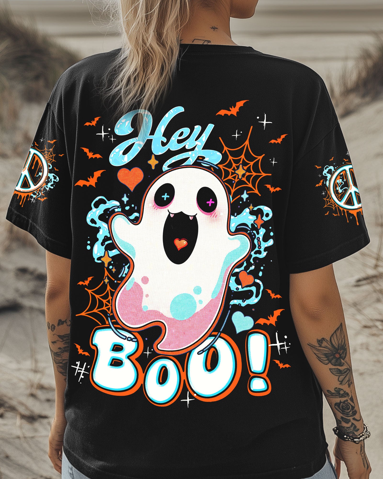 HEY BOO HALLOWEEN ALL OVER PRINT - TY3107251