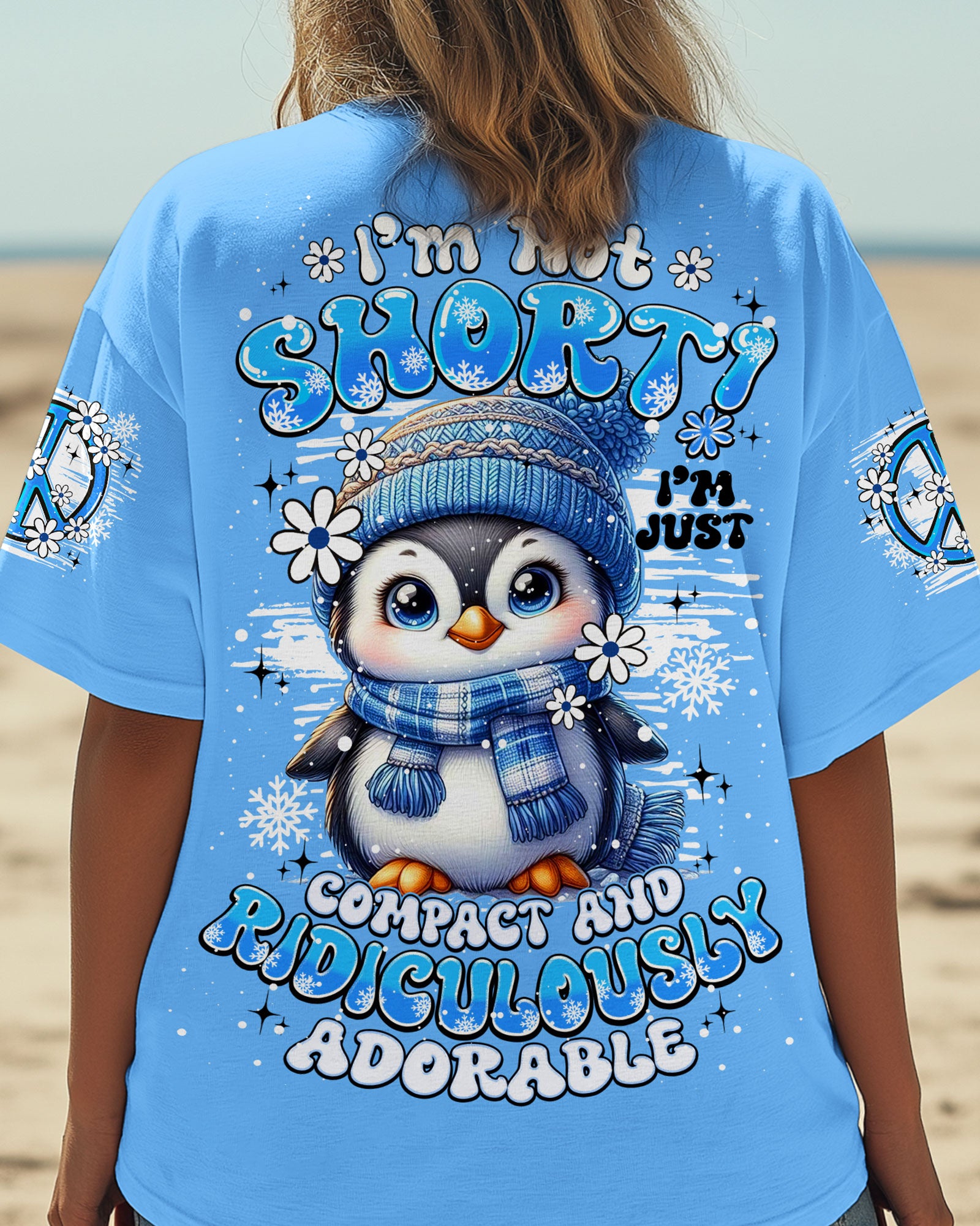 I'M NOT SHORT PENGUIN HIPPIE ALL OVER PRINT - TY1508251