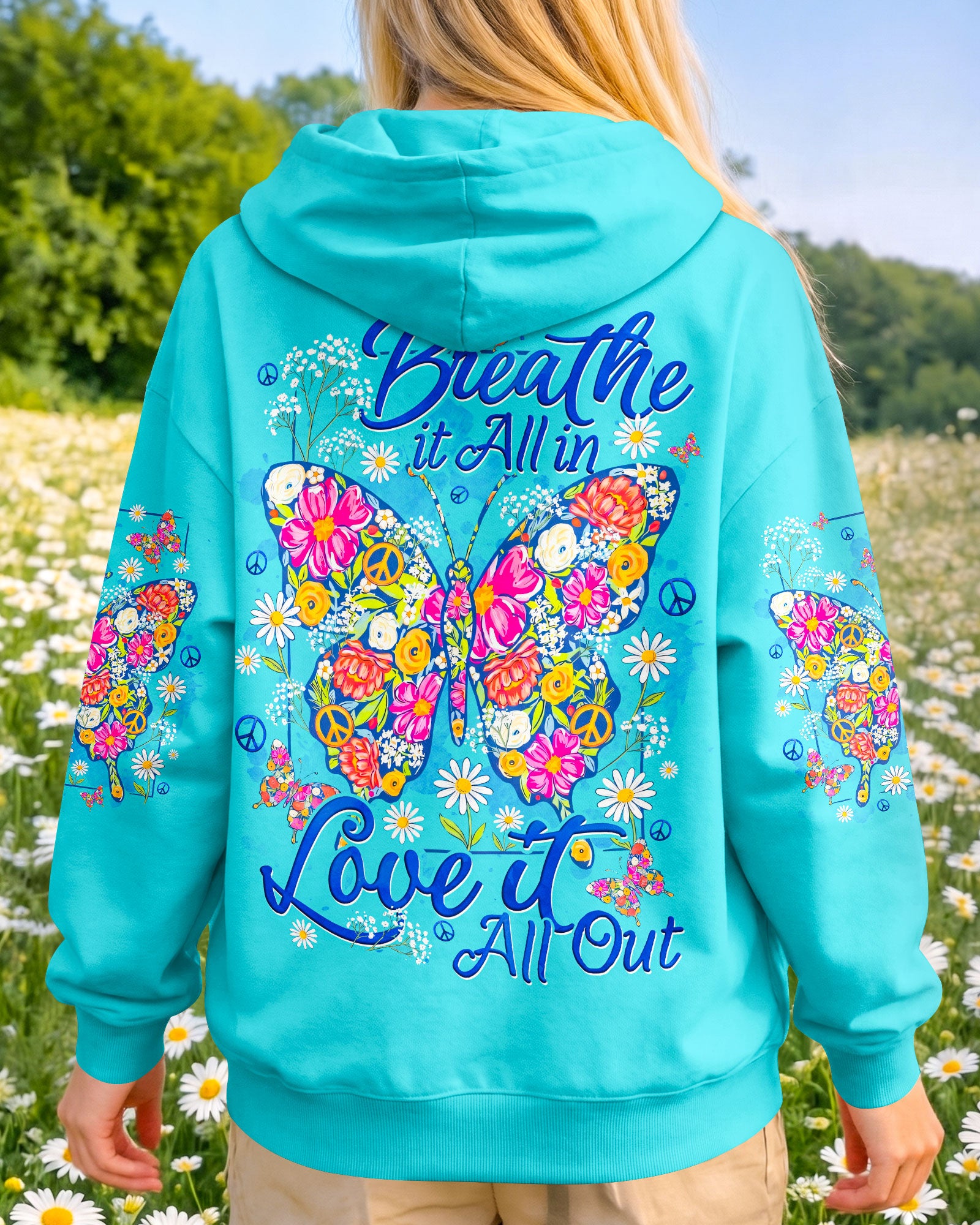 BREATHE IT ALL IN BUTTERFLY ALL OVER PRINT - TYQY1906261