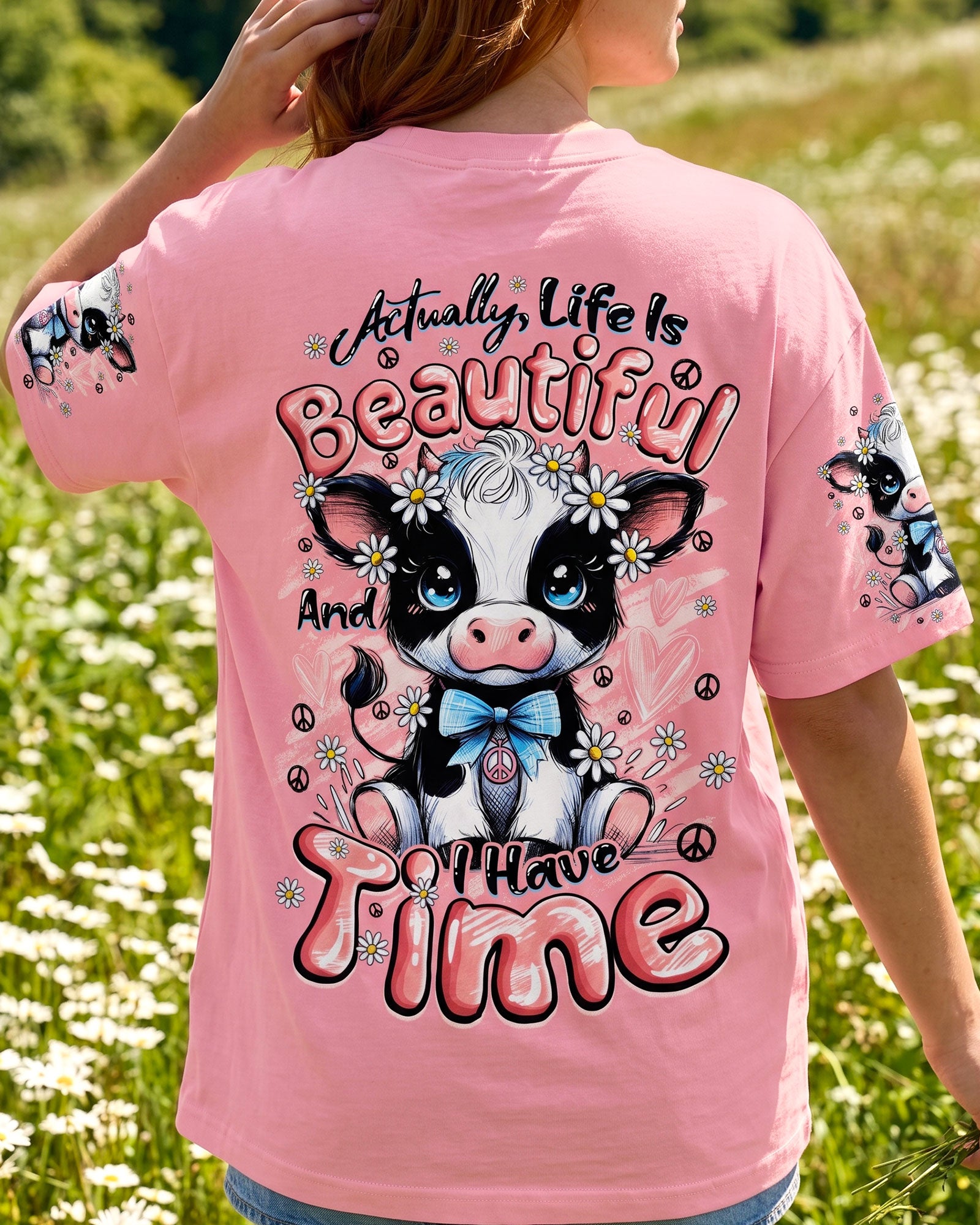 LIFE IS BEAUTIFUL COW ALL OVER PRINT - TYQY1007262