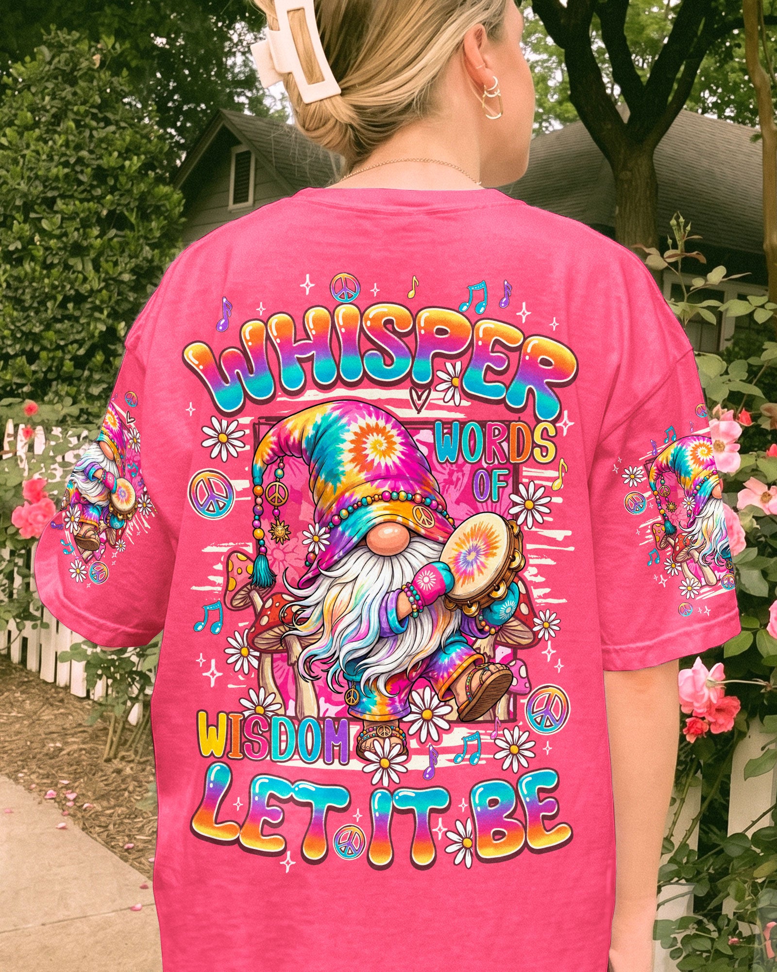 WHISPER WORDS OF WISDOM LET IT BE GNOME ALL OVER PRINT - TY2907261