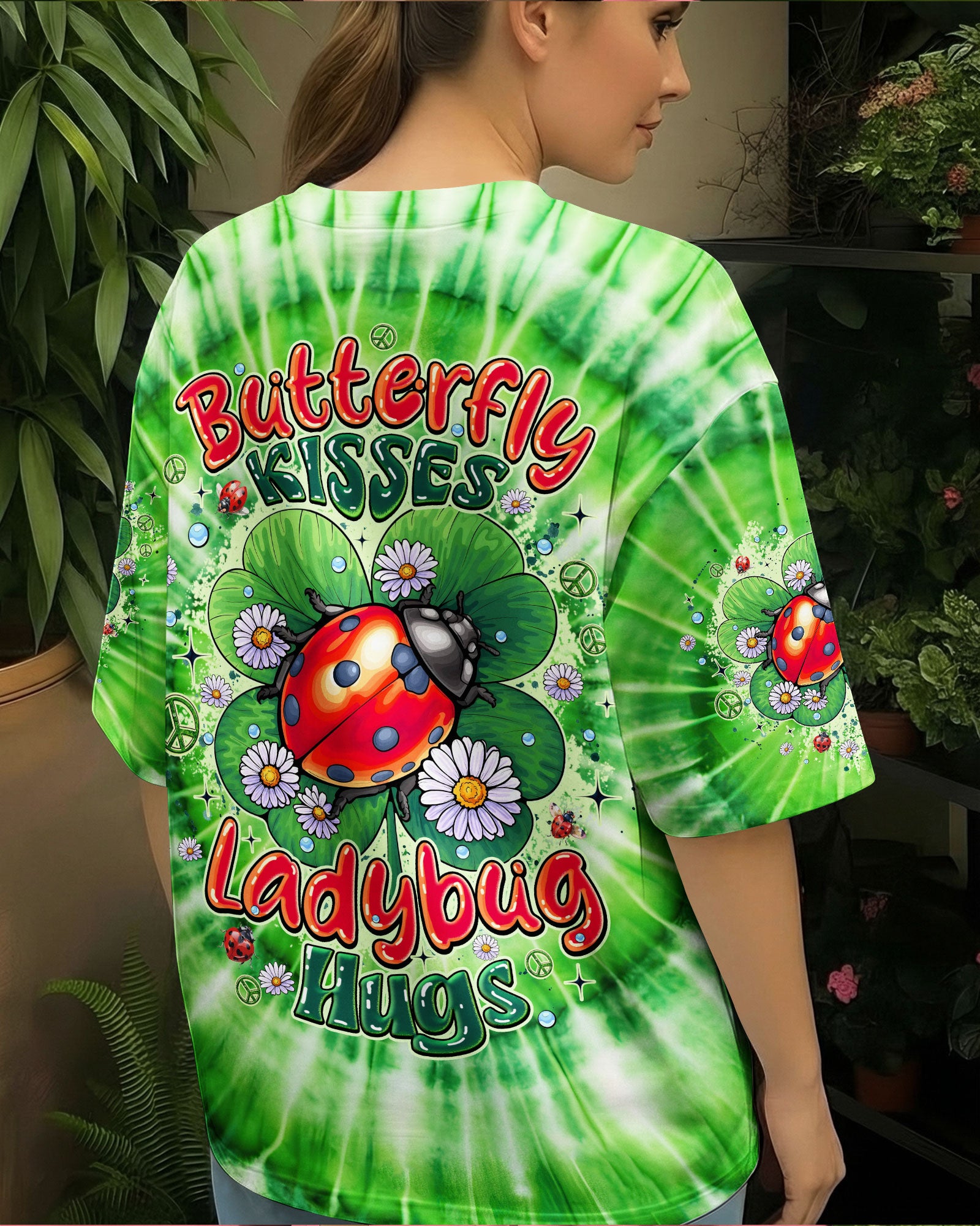 BUTTERFLY KISSES AND LADYBUG HUGS TIE DYE ALL OVER PRINT - TYQY0512252