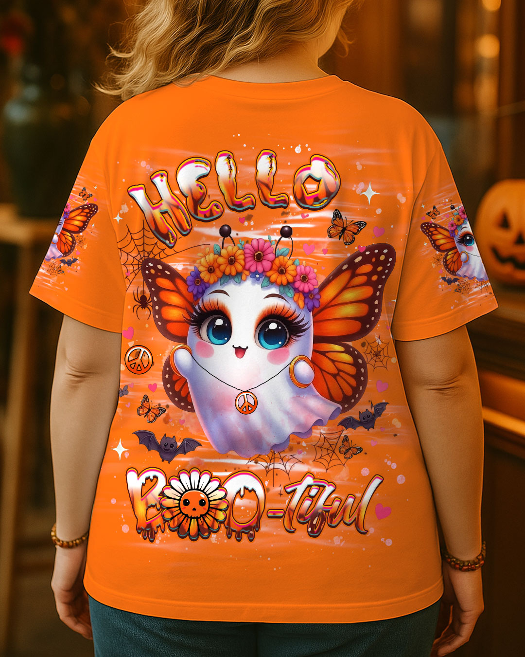 HELLO BOOTIFUL HALLOWEEN ALL OVER PRINT - YHHG2208252