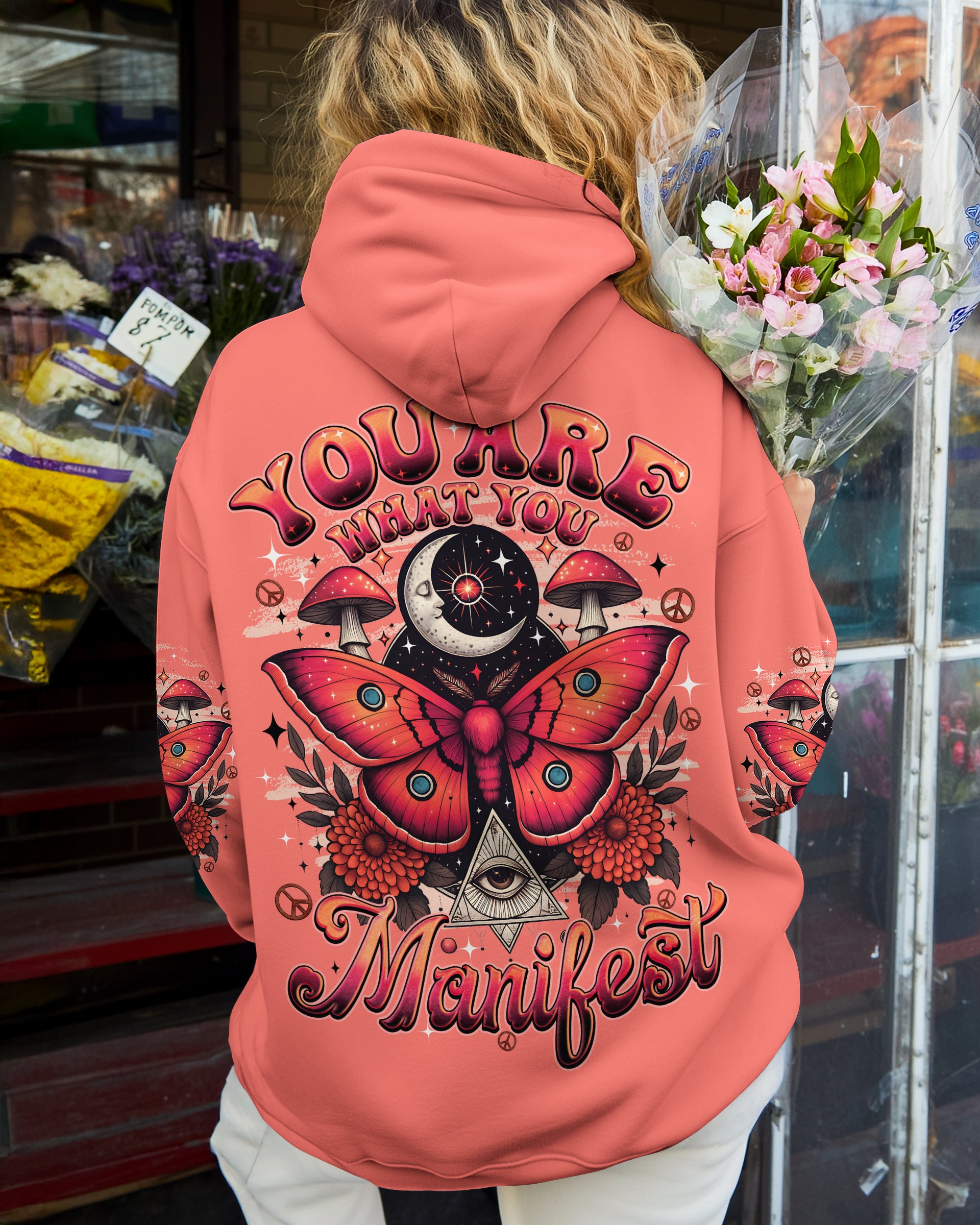 YOU ARE WHAT YOU MANIFEST BUTTERFLY ALL OVER PRINT - TYQY2508255