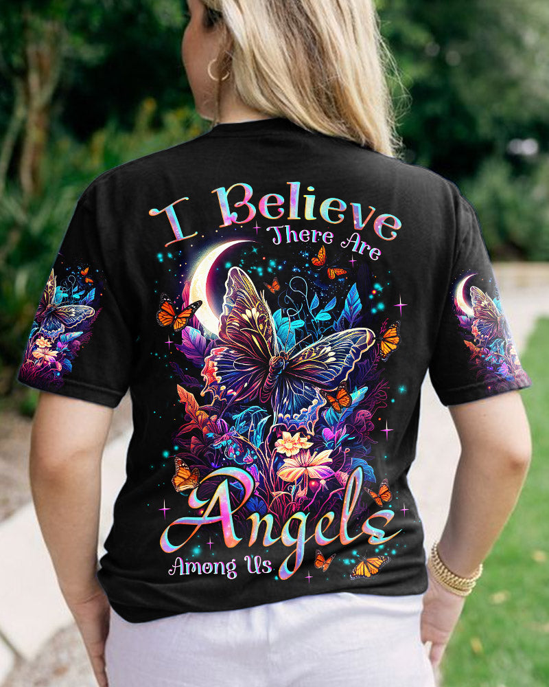 I BELIEVE THERE ARE ANGELS AMONG US BUTTERFLY ALL OVER PRINT - TLNZ1707231