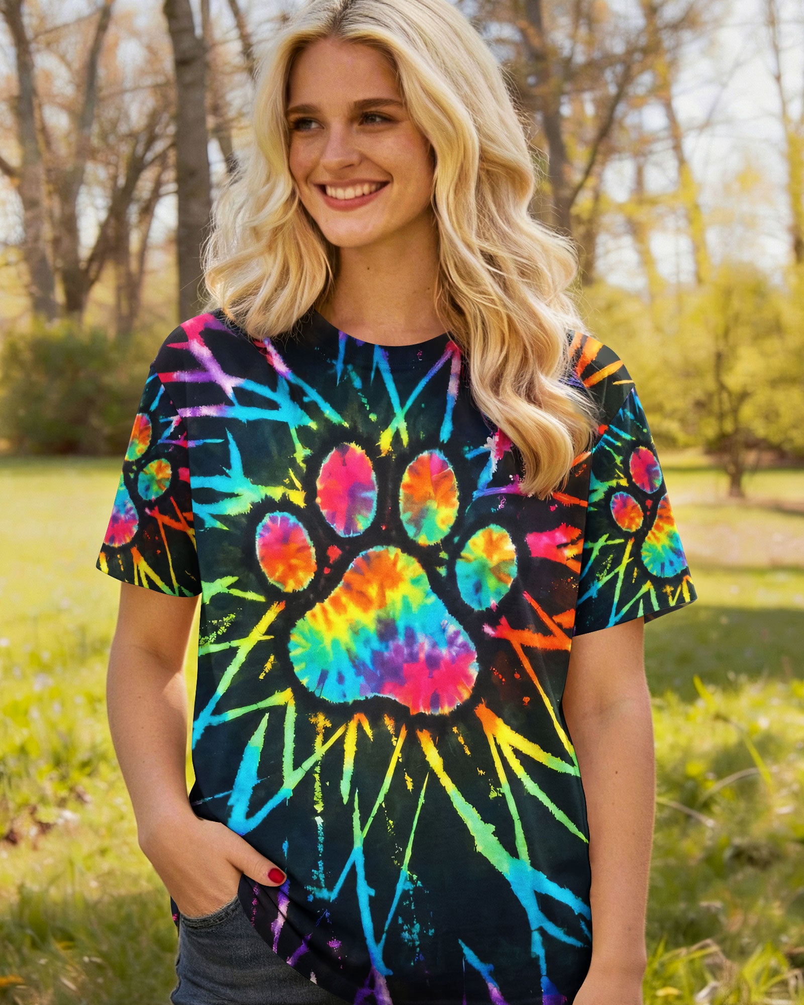 COLORFUL PAW AURA ALL OVER PRINT - TYQY0204261