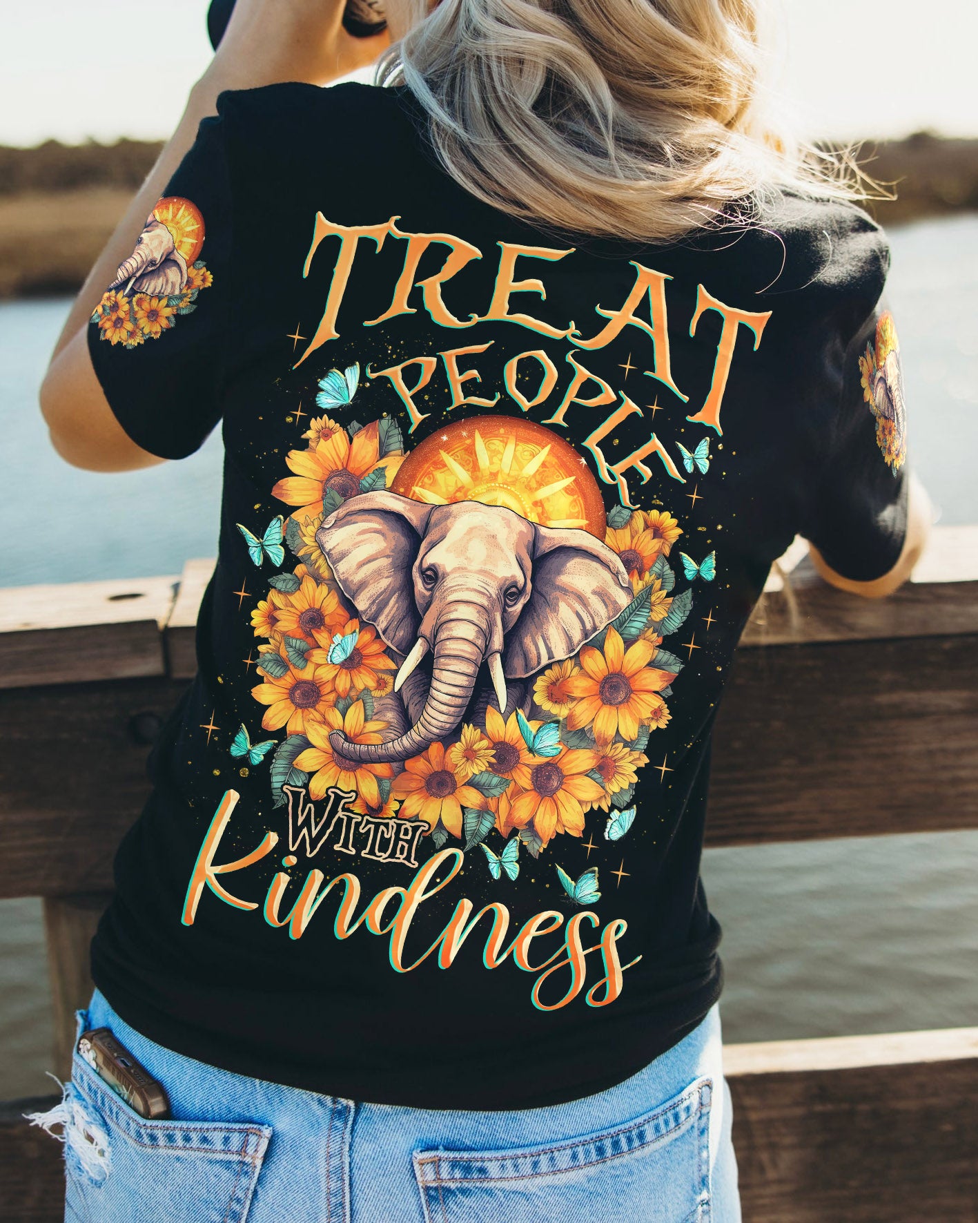 TREAT PEOPLE WITH KINDNESS ELEPHANT ALL OVER PRINT - TLNZ3005232