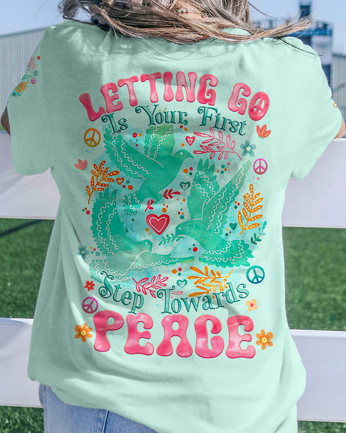 FIRST STEP TOWARDS PEACE ALL OVER PRINT - TYQY2601243