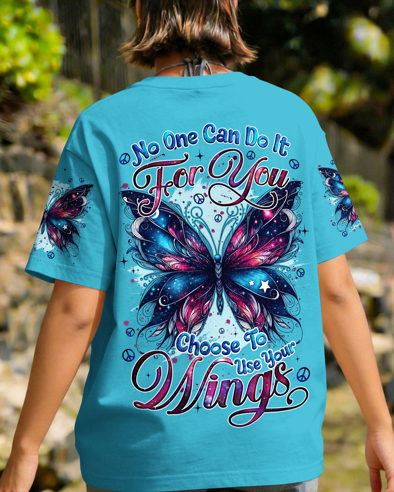 CHOOSE TO USE YOUR WINGS BUTTERFLY ALL OVER PRINT - TYQY2702262