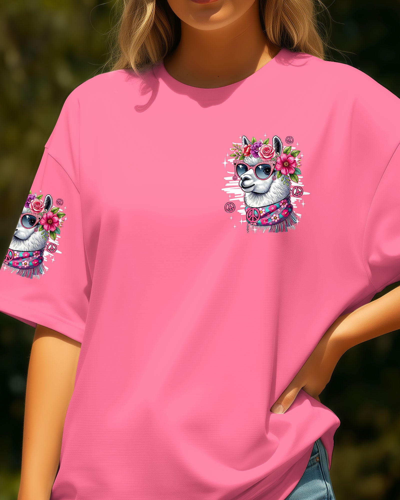 NO DRAMA JUST LLAMA ALL OVER PRINT - TY1610251