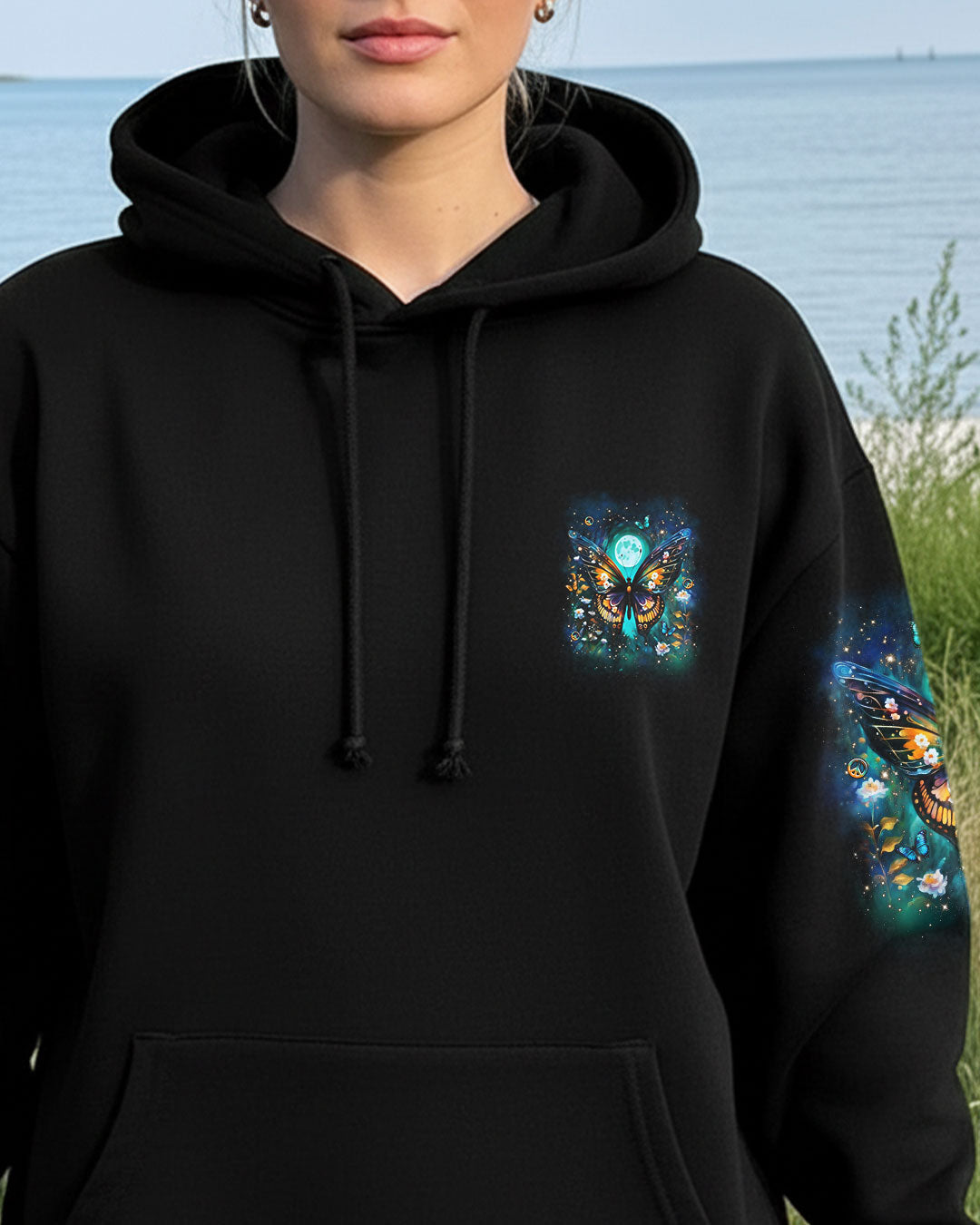 HELLO DARKNESS MY OLD FRIEND BUTTERFLY ALL OVER PRINT - YHLN0610253