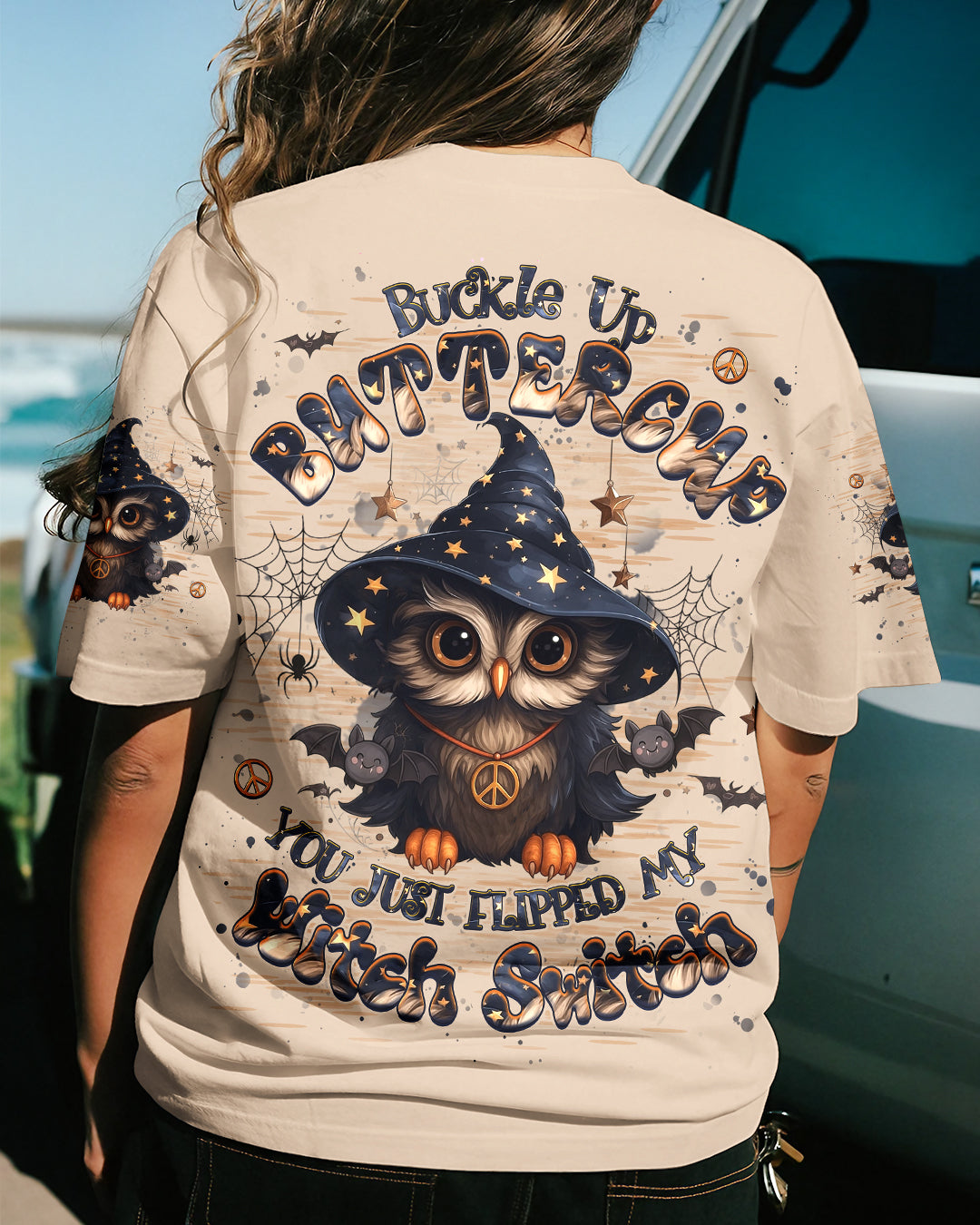 YOU JUST FLIPPED MY WITCH SWITCH OWL HALLOWEEN ALL OVER PRINT - YHHG0809252