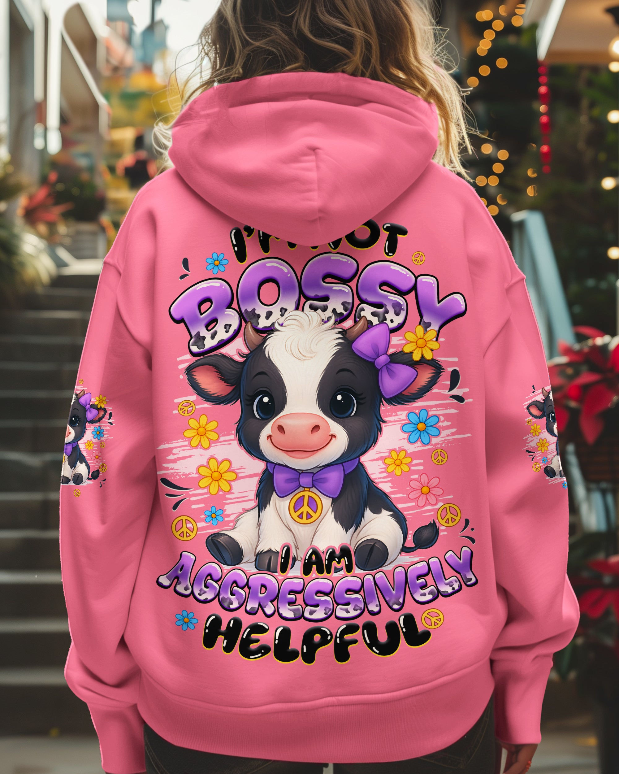 I AM NOT BOSSY COW ALL OVER PRINT - TYQY0710251