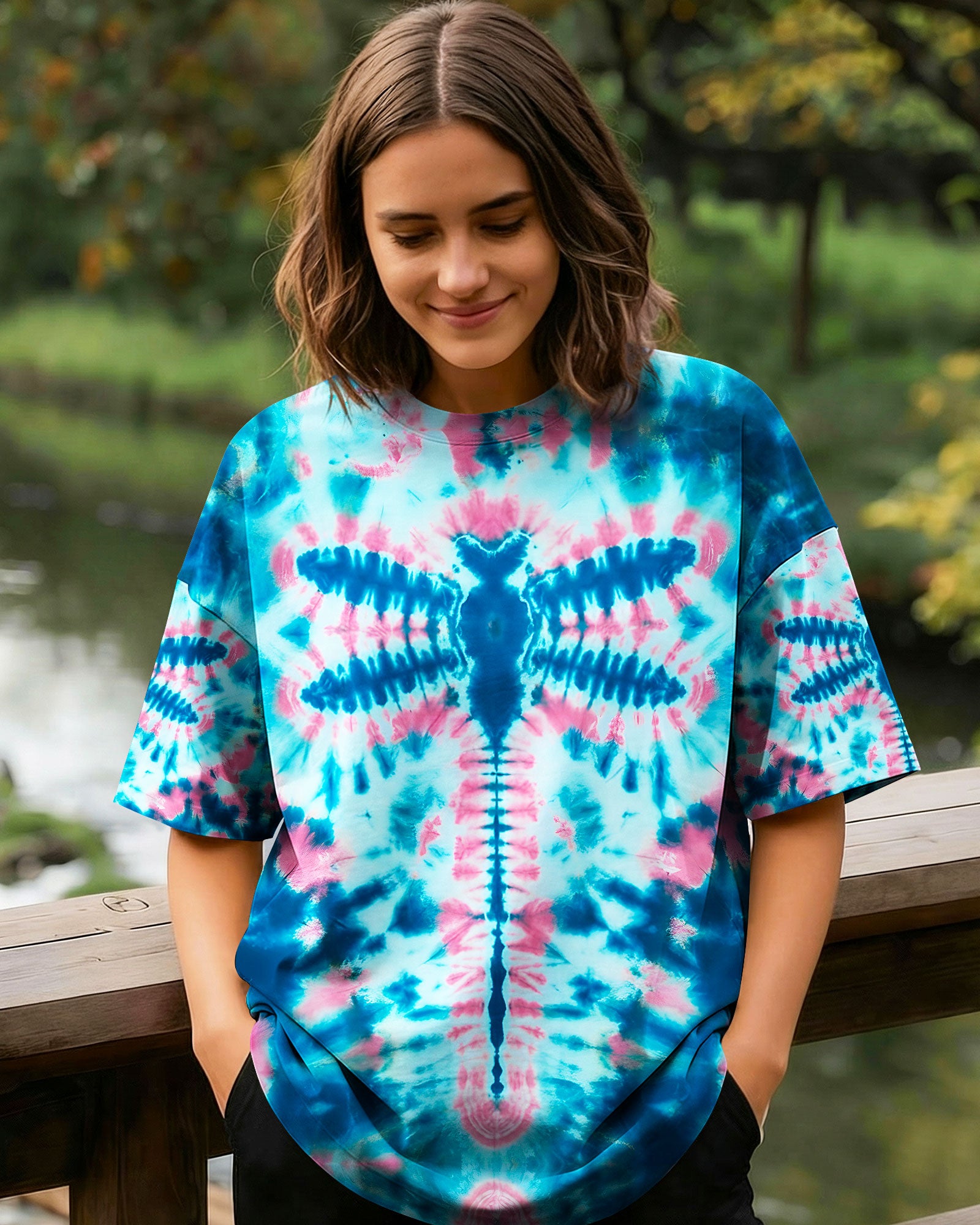 DRAGONFLY TIE DYE ALL OVER PRINT - TYQY1712251