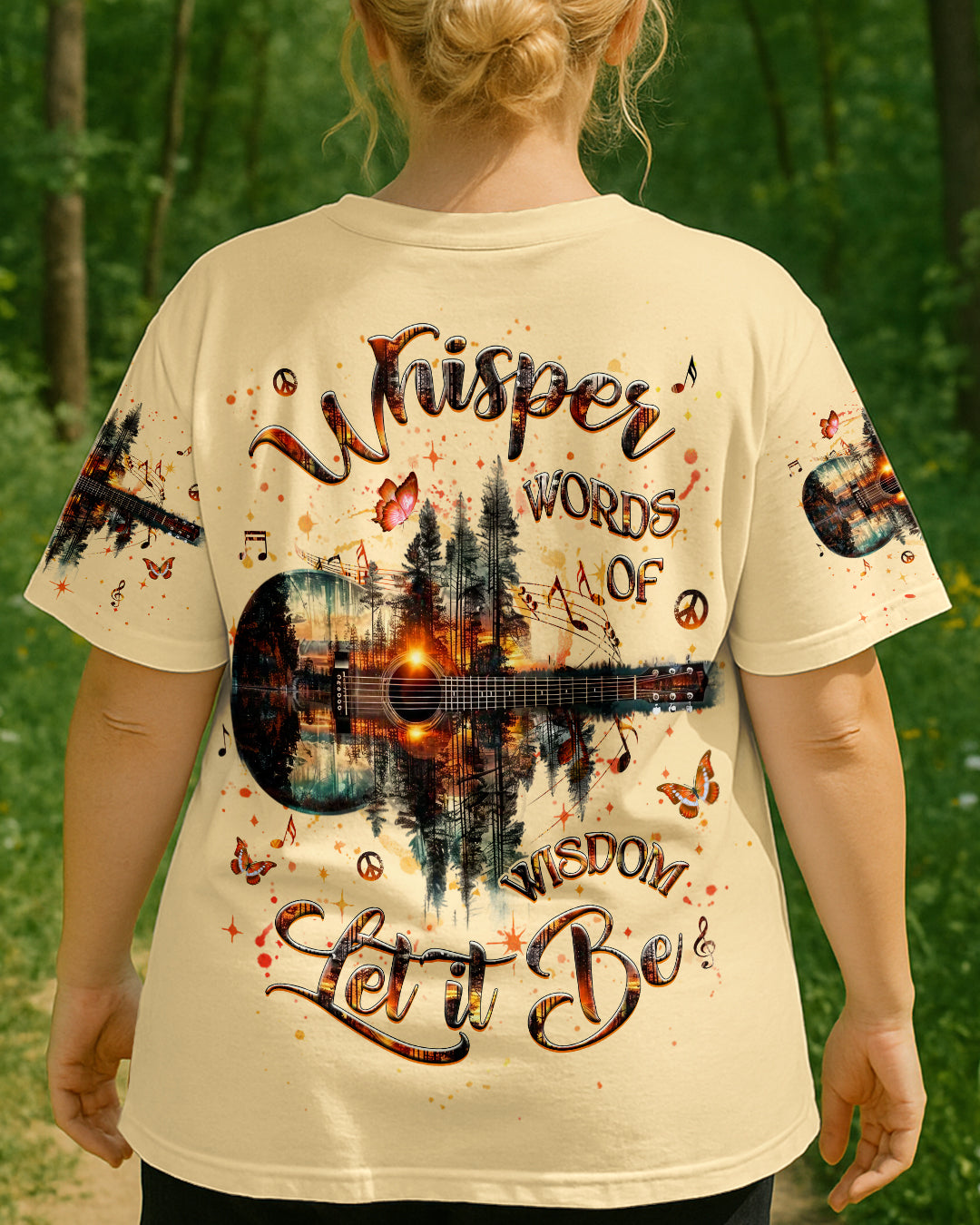 WHISPER WORDS OF WISDOM LET IT BE GUITAR ALL OVER PRINT - YHHG2506254