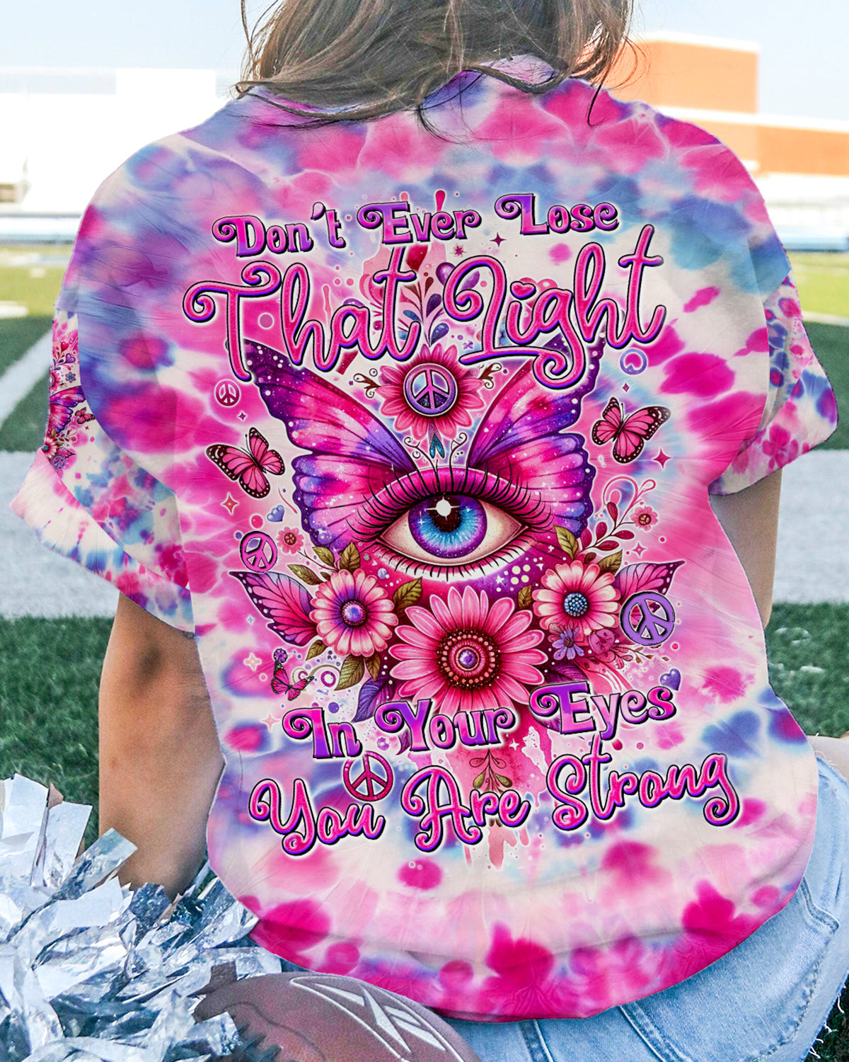 YOU ARE STRONG EYE BUTTERFLY TIE DYE ALL OVER PRINT - TYQY2301242