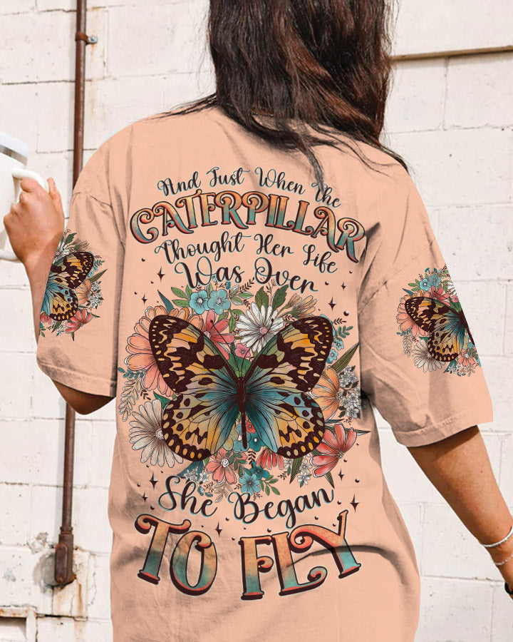SHE BEGAN TO FLY BUTTERFLY ALL OVER PRINT - TLNZ2007231