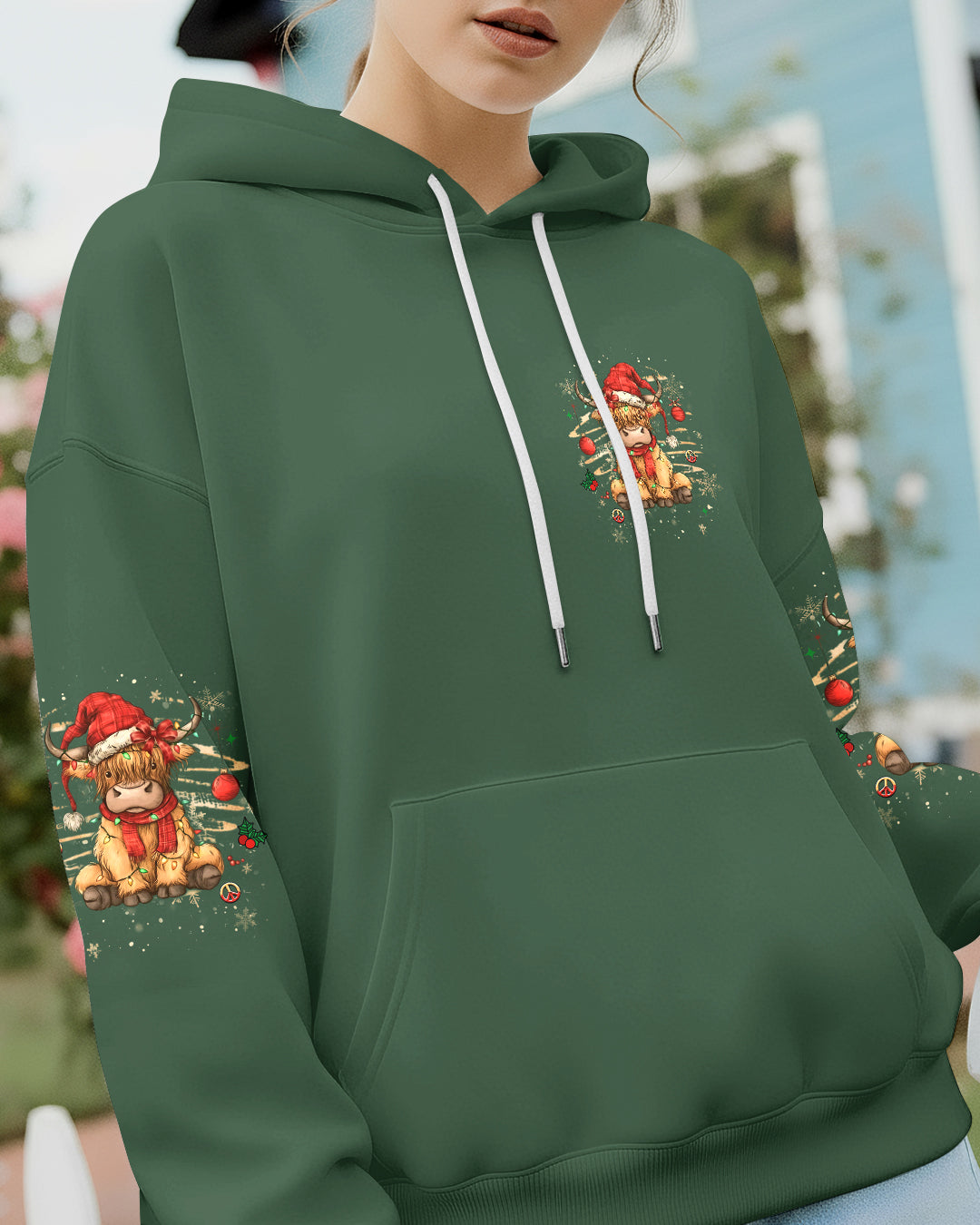I'M FINE EVERYTHING IS FINE CHRISTMAS COW ALL OVER PRINT - YHHG1311251