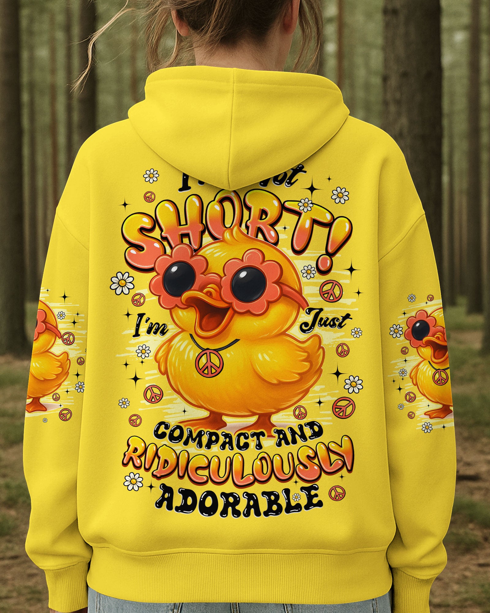 I'M NOT SHORT DUCK HIPPIE ALL OVER PRINT - TYQY0708252