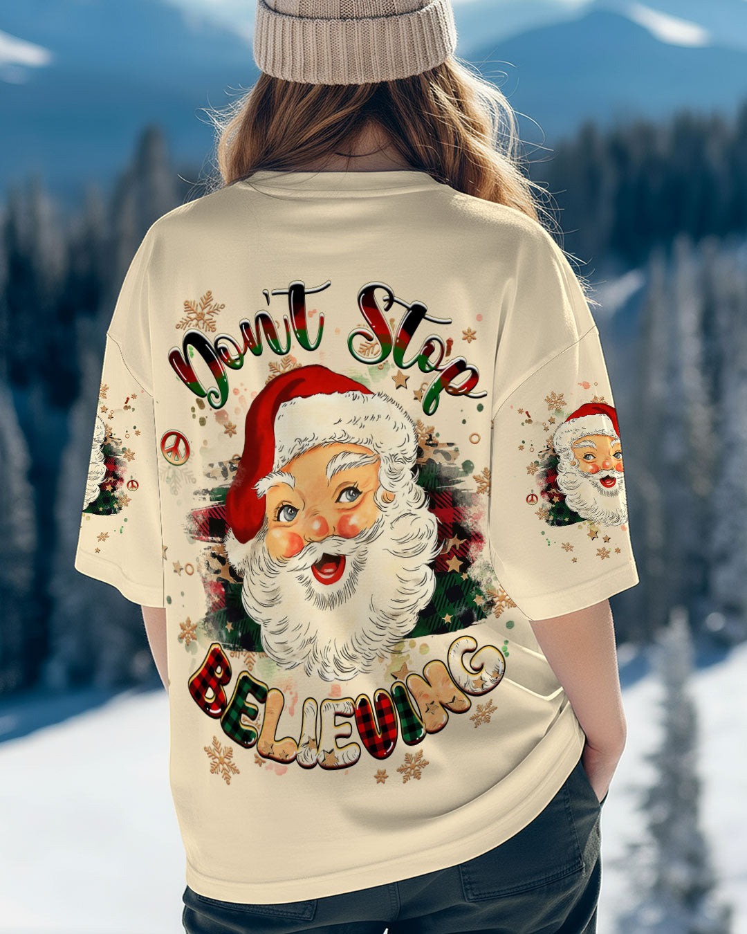 DON'T STOP BELIEVING CHRISTMAS ALL OVER PRINT - YHHG2810252