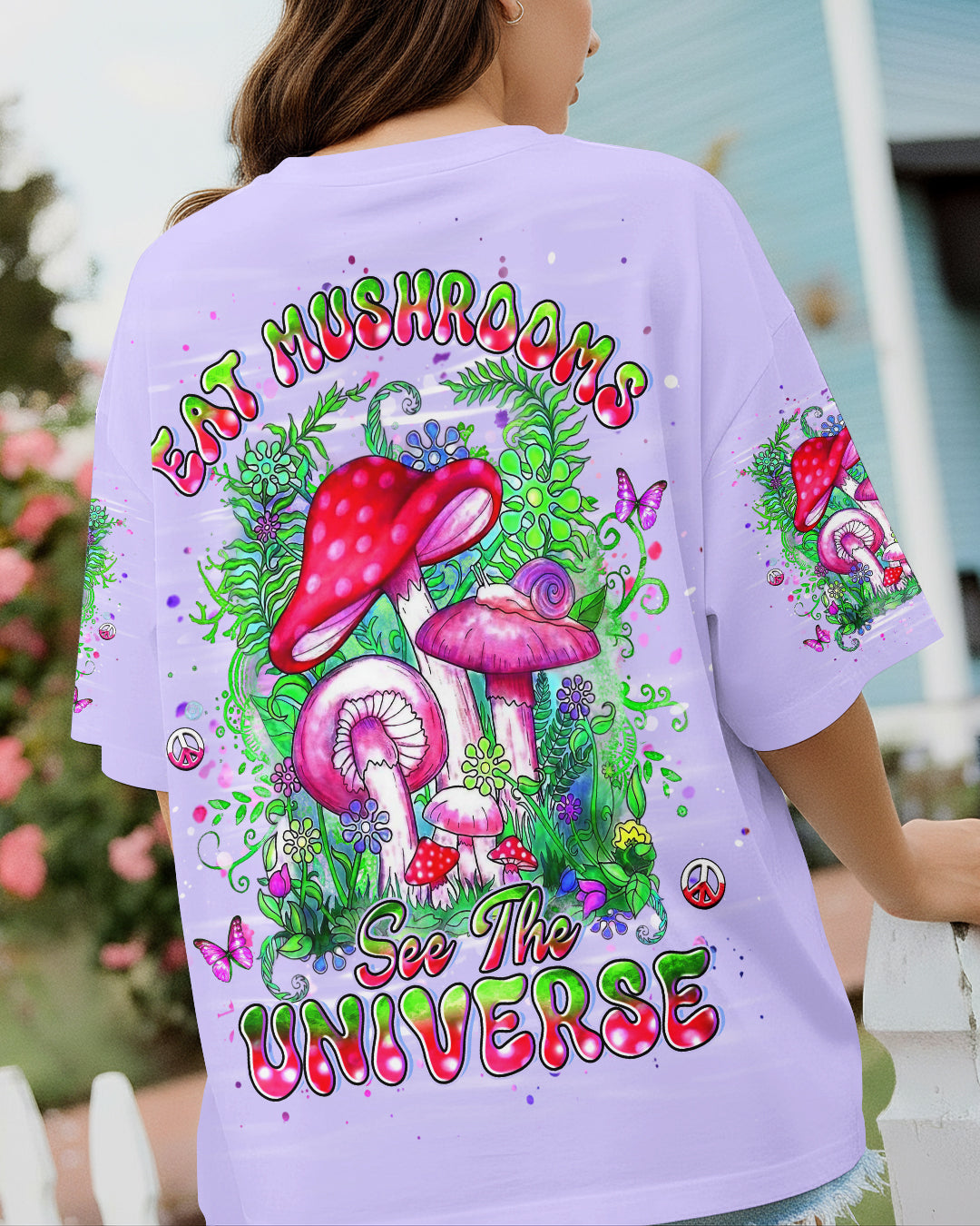 EAT MUSHROOMS SEE THE UNIVERSE ALL OVER PRINT - YHHG1911253