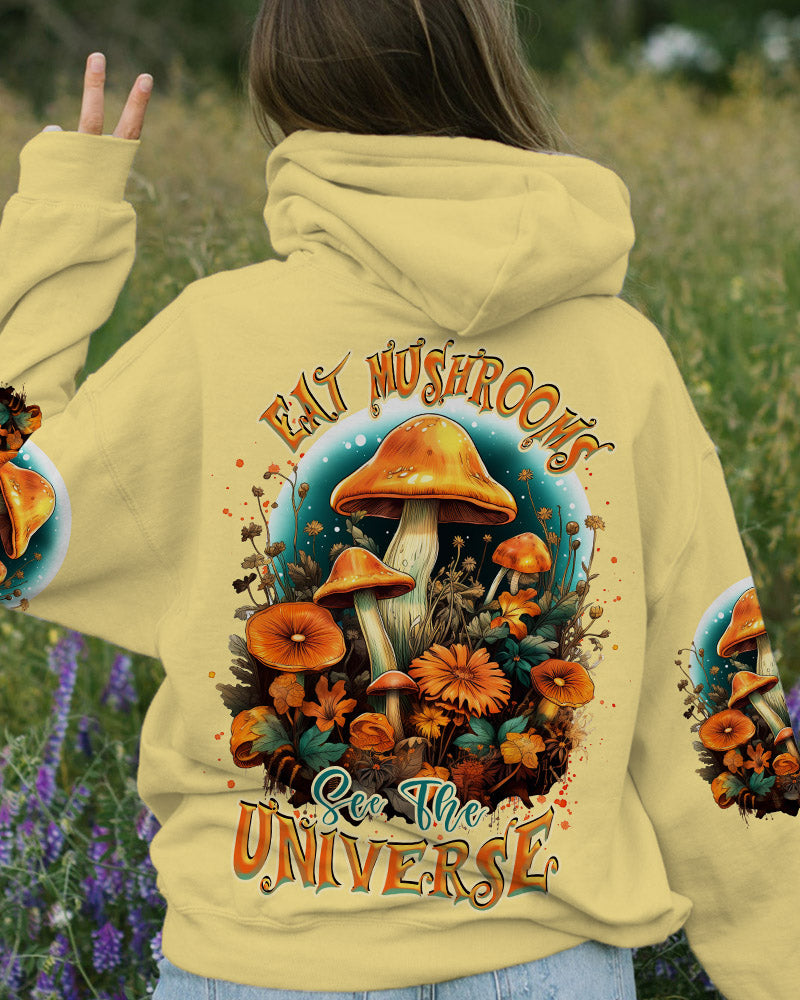 EAT MUSHROOMS SEE THE UNIVERSE AUTUMN ALL OVER PRINT - TLNZ0808231