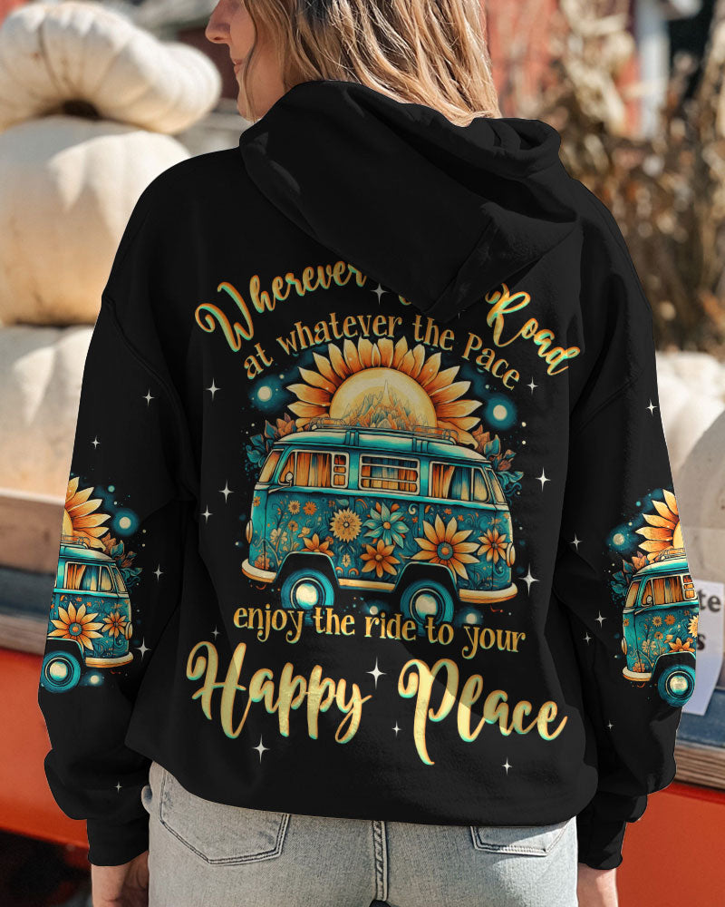 RIDE TO HAPPY PLACE ALL OVER PRINT - TYQY2908232