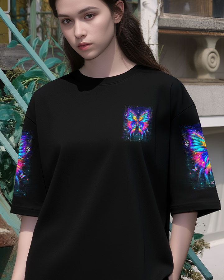 I BELIEVE THERE ARE ANGELS AMONG US BUTTERFLY ALL OVER PRINT - YHLN0402262