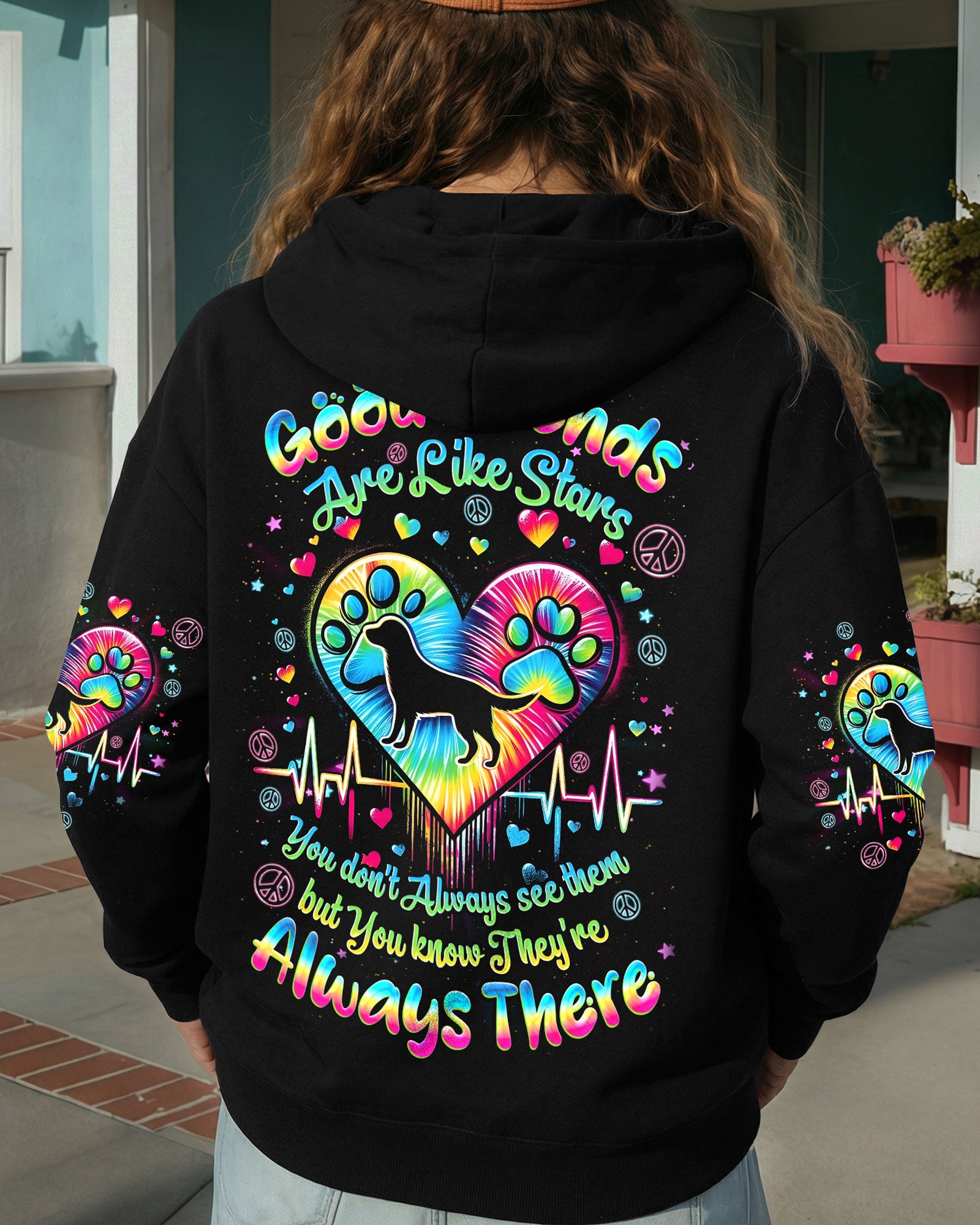 GOOD FRIENDS ARE LIKE STARS ALL OVER PRINT - TYQY0202263