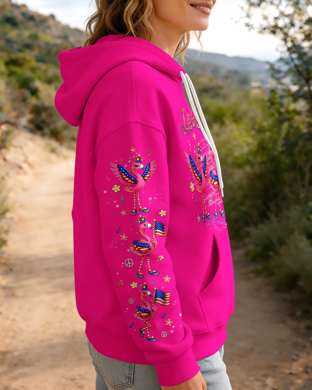 LET'S GO GIRLS FLAMINGO ALL OVER PRINT  - TLHG2703261
